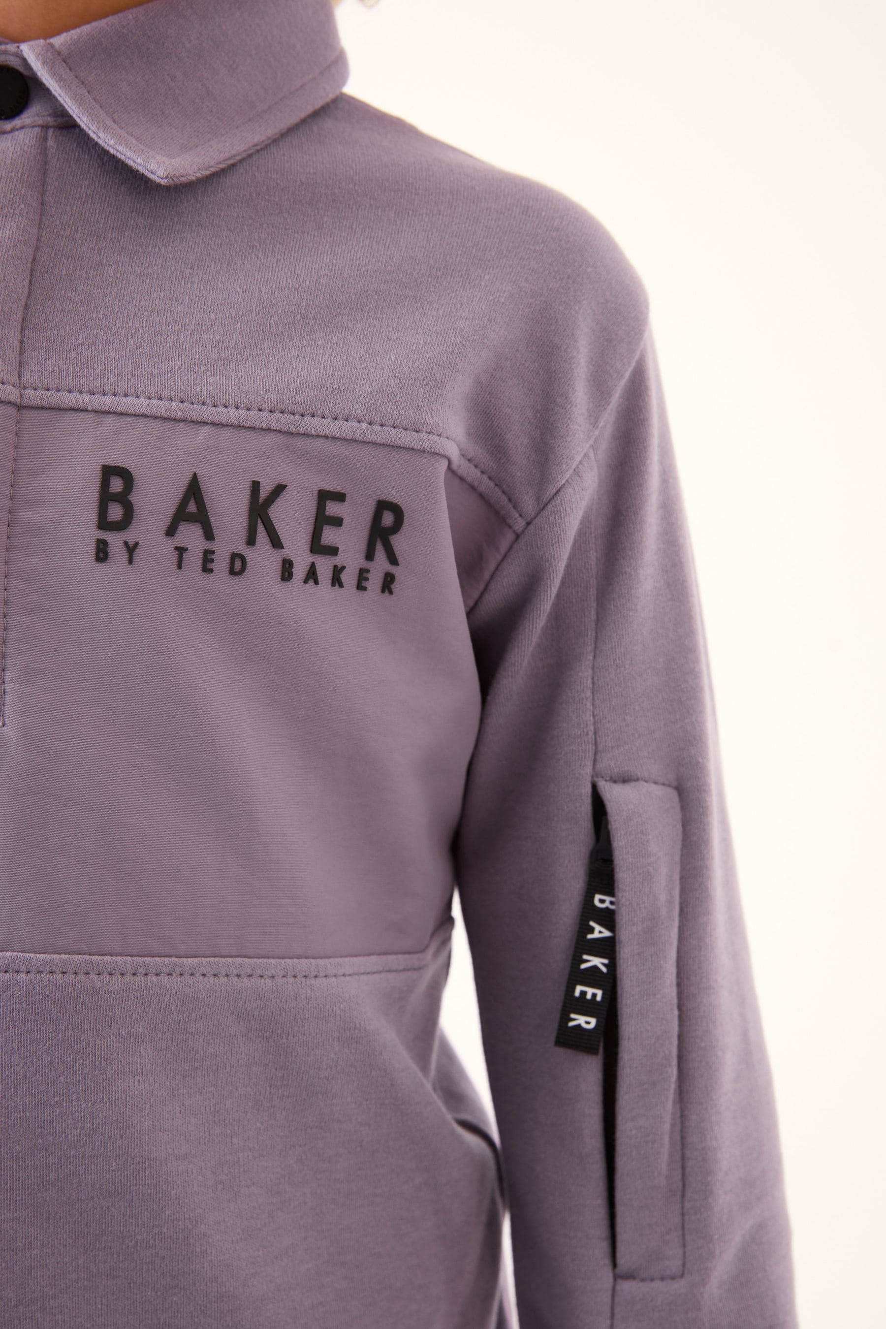 Baker by Ted Baker Long Sleeve Panel Polo Shirt