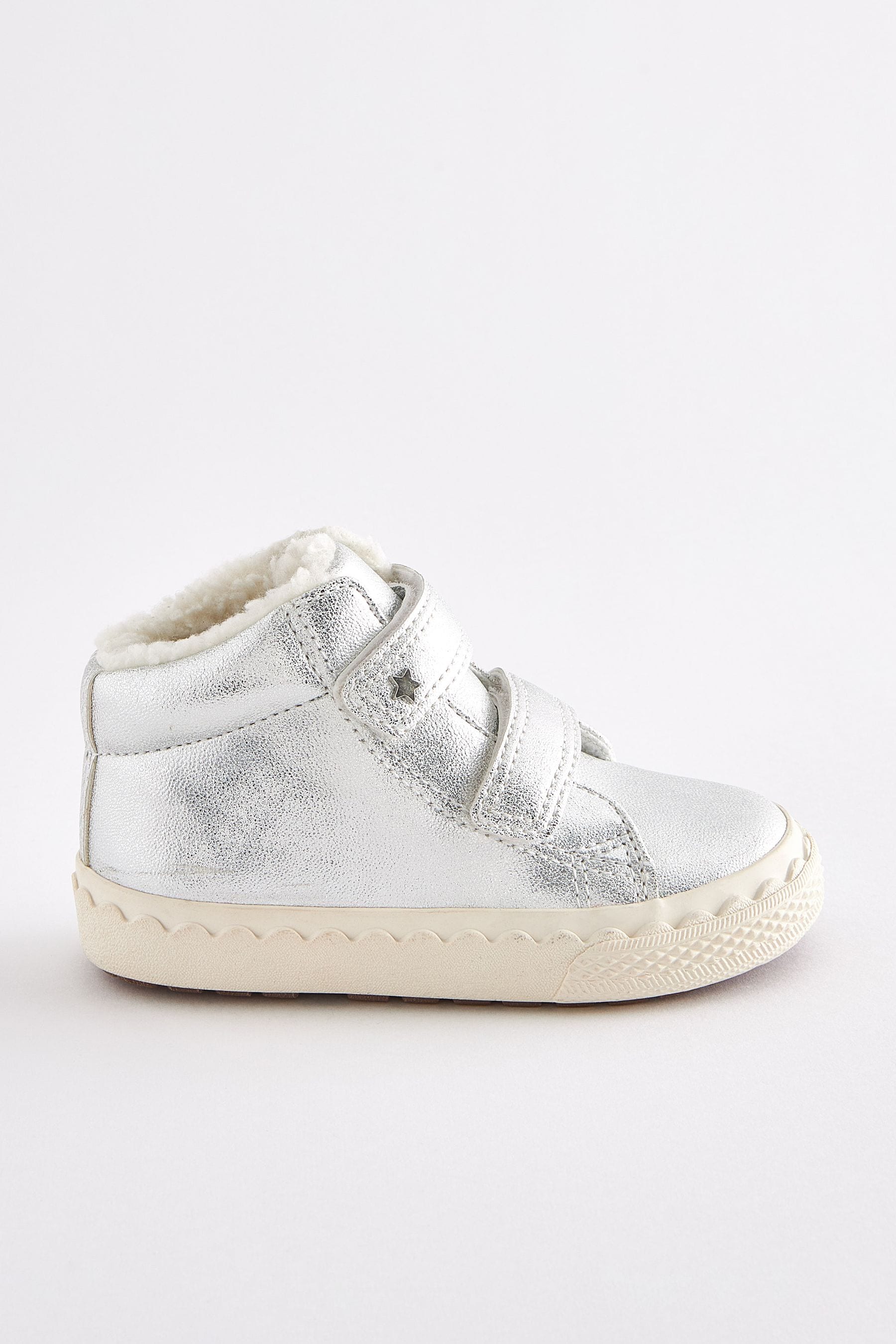 Silver Standard Fit (F) High Top Trainers