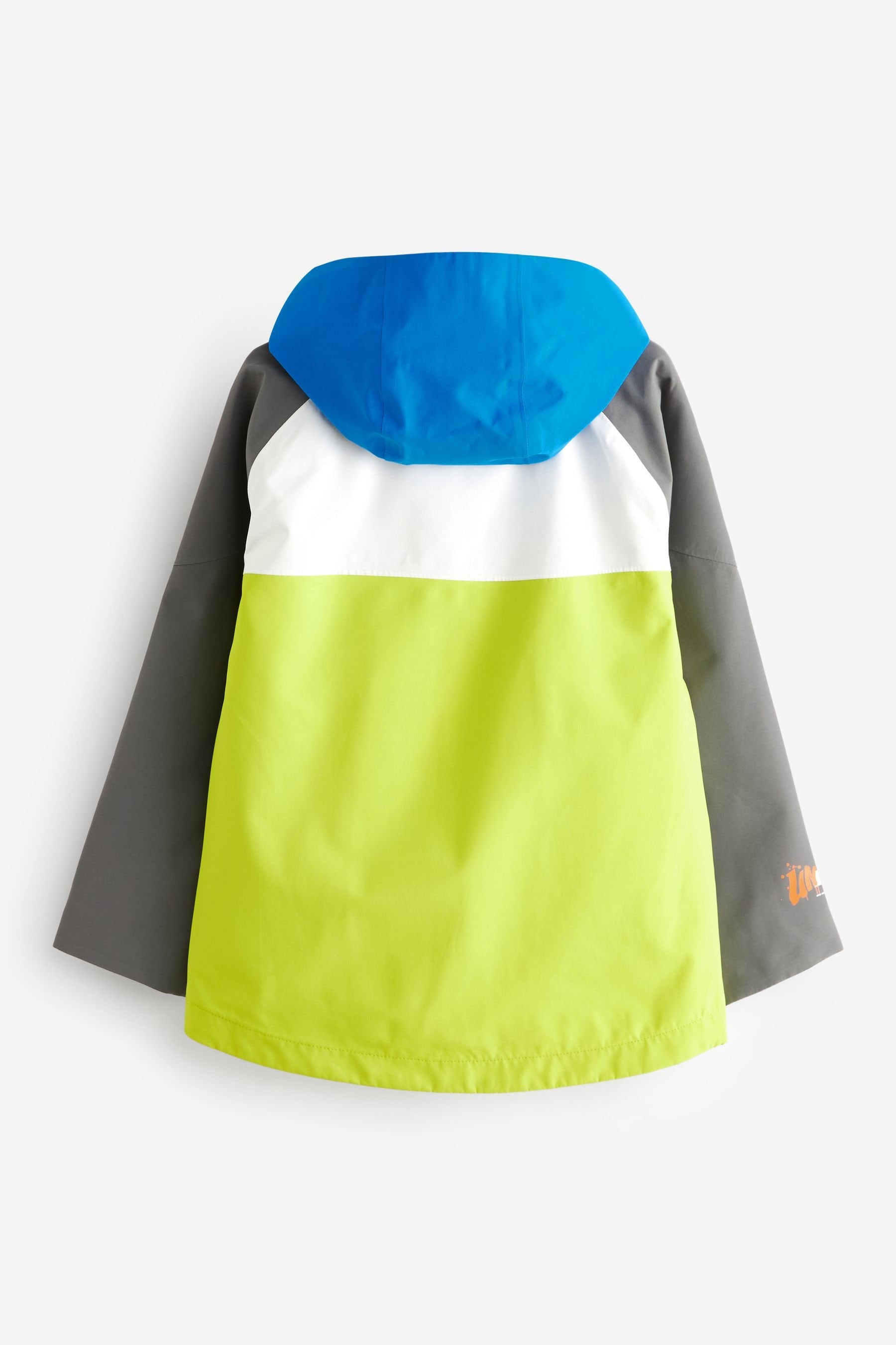 Blue Colourblock Waterproof Lined Anorak Jacket (3-16yrs)