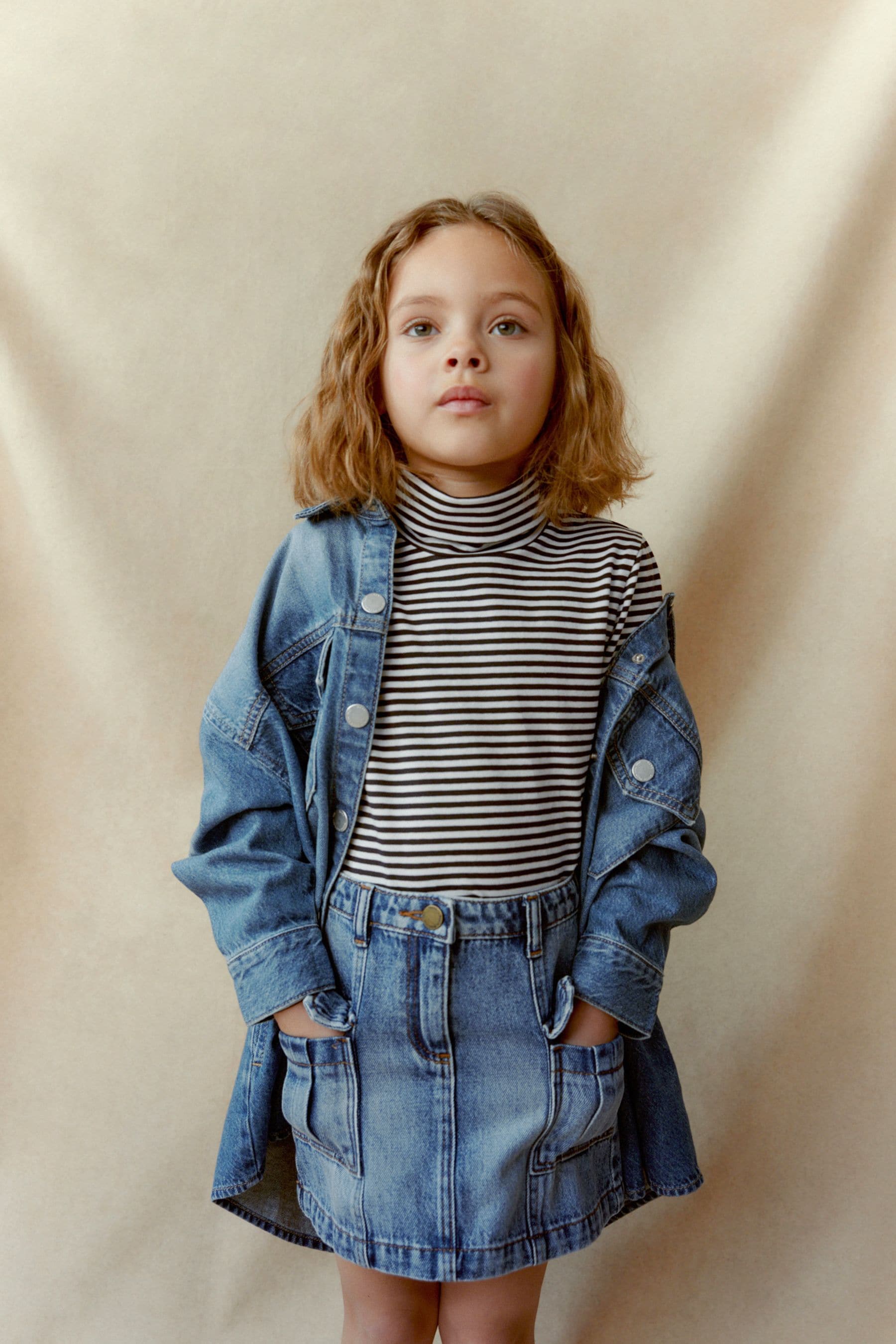 Denim Blue Cargo Skirt (3-16yrs)