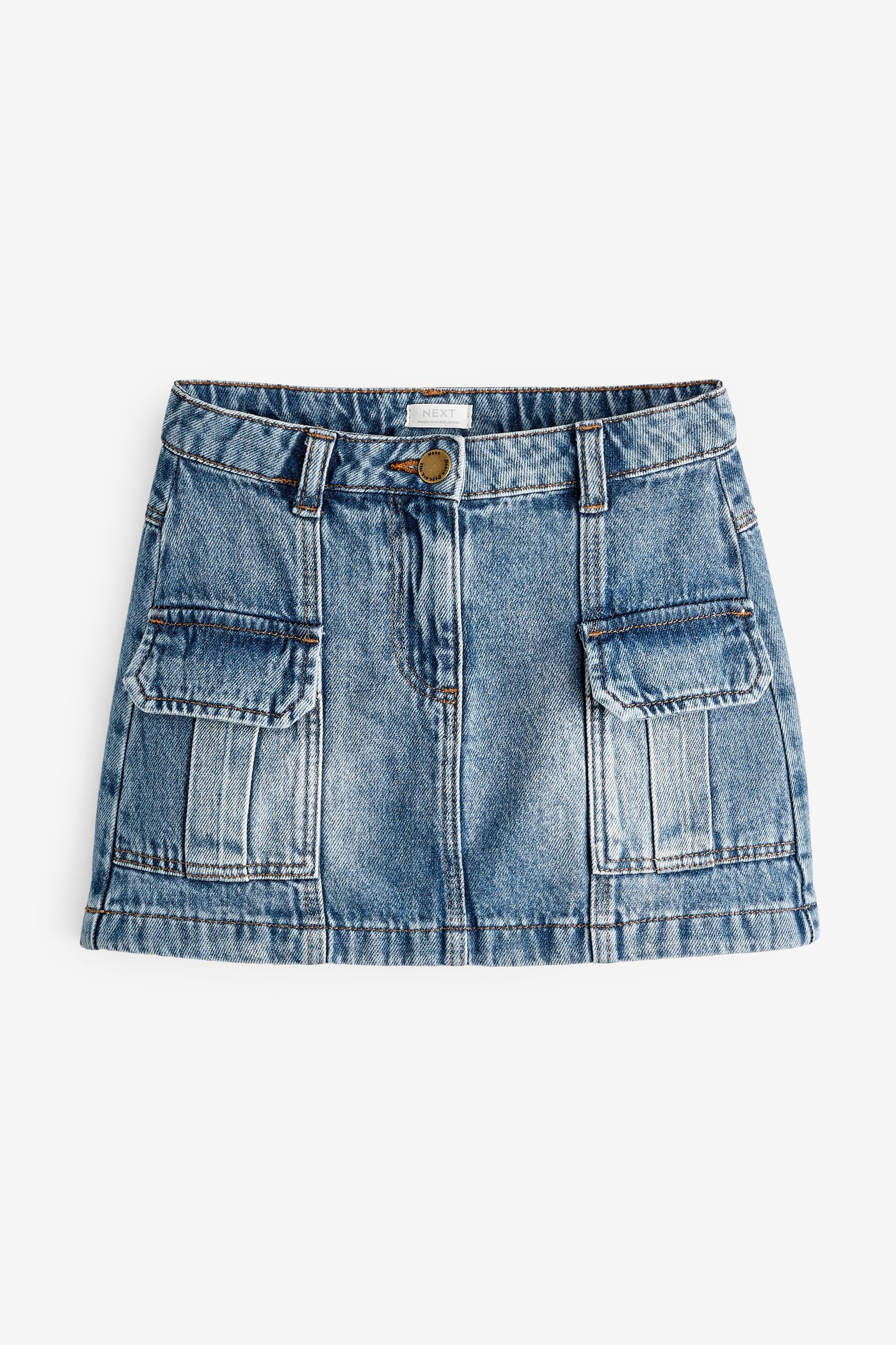 Denim Blue Cargo Skirt (3-16yrs)