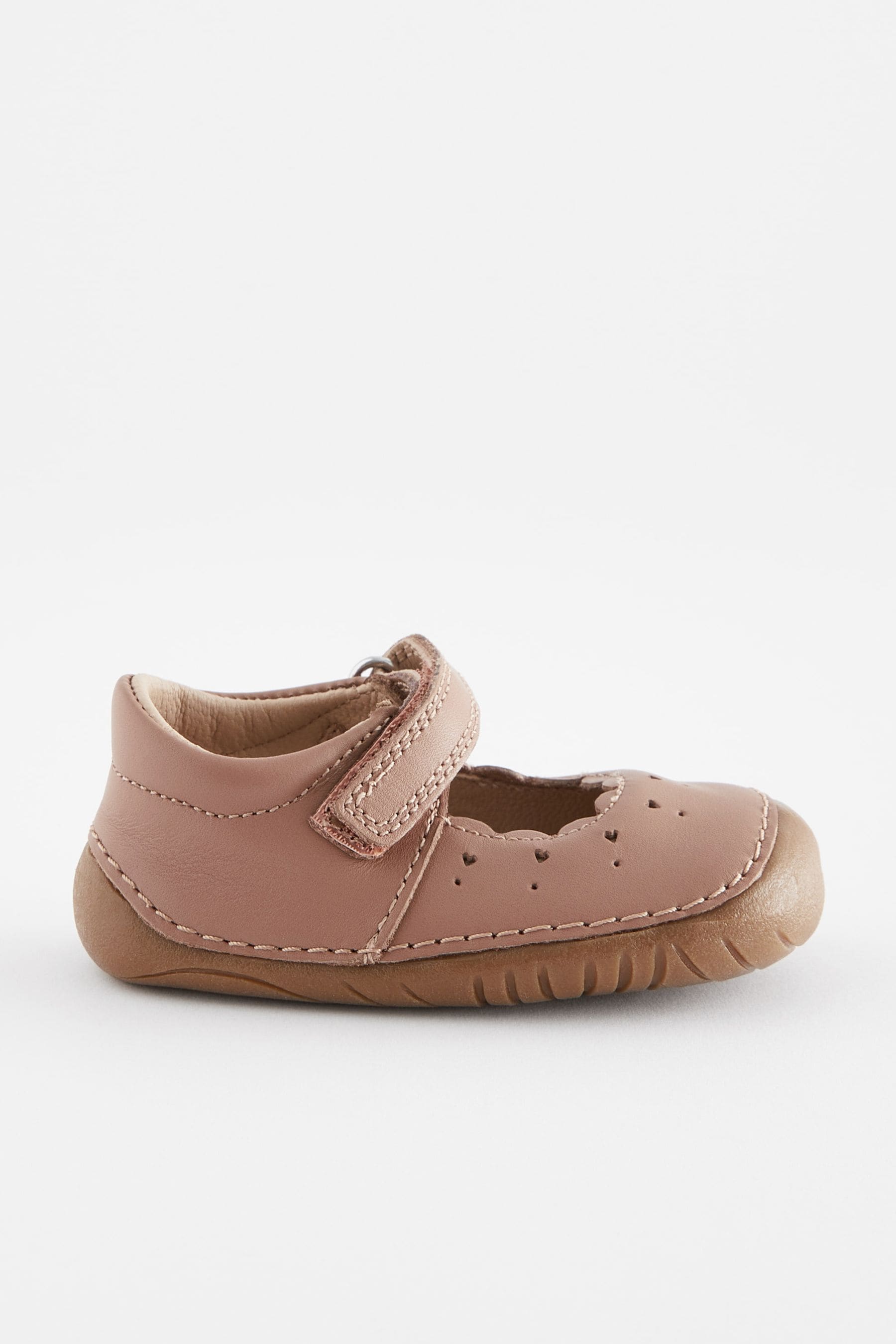 Tan Brown Leather Standard Fit (F) Crawler Mary Jane Shoes