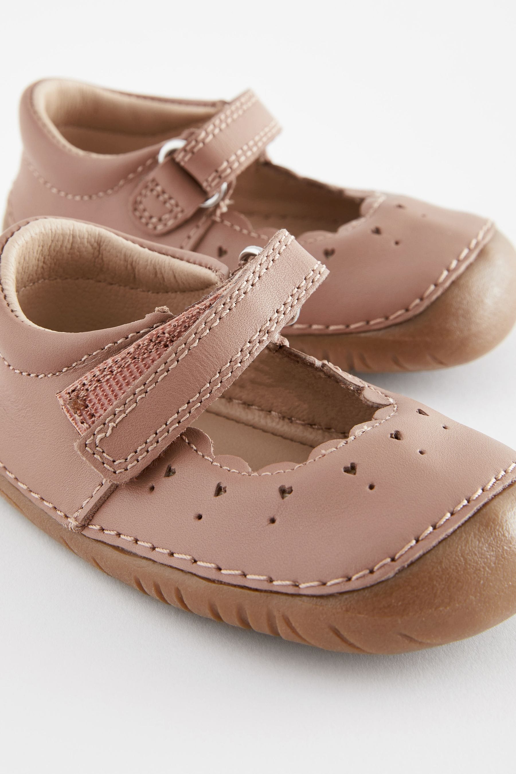 Tan Brown Leather Standard Fit (F) Crawler Mary Jane Shoes