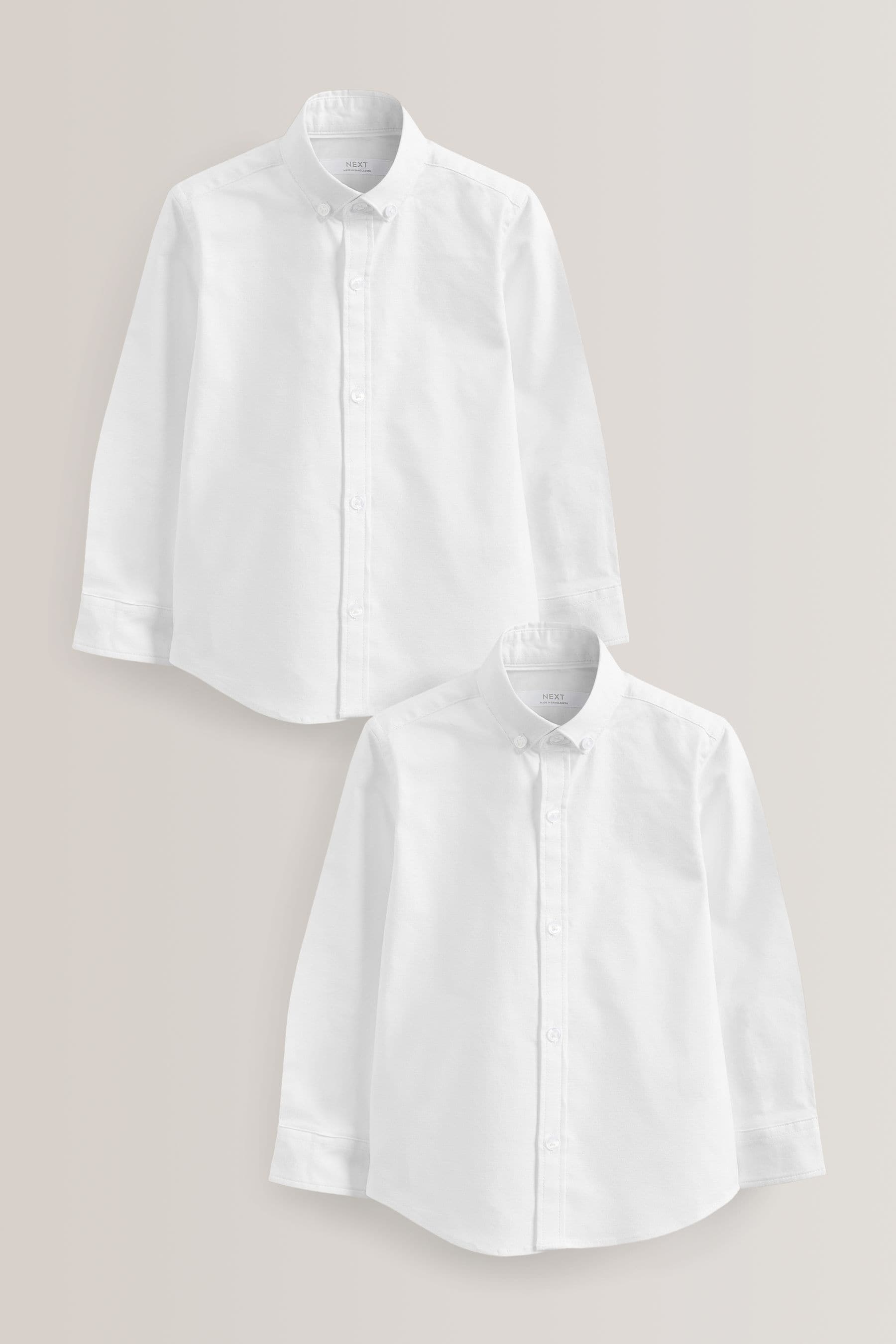 White 2 Pack Oxford Shirt (3-16yrs)