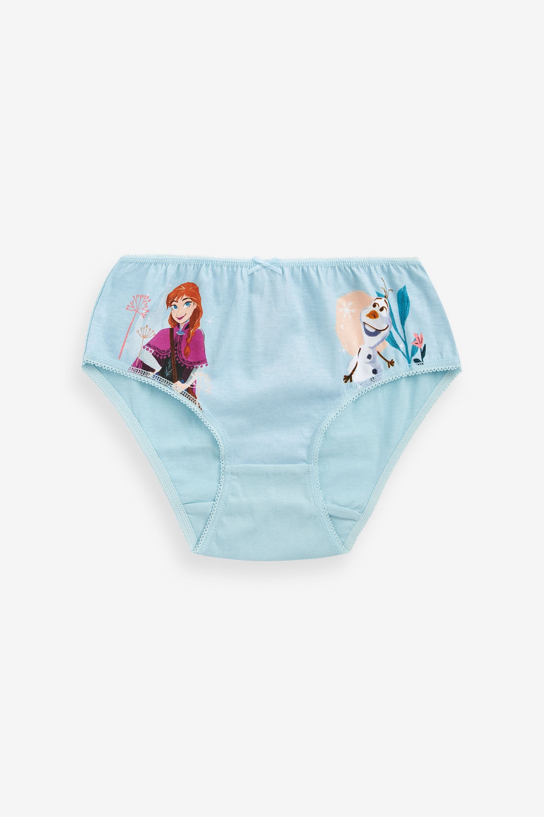 Pink/Blue Disney Frozen 100% Cotton Briefs 5 Pack (1.5-10yrs)