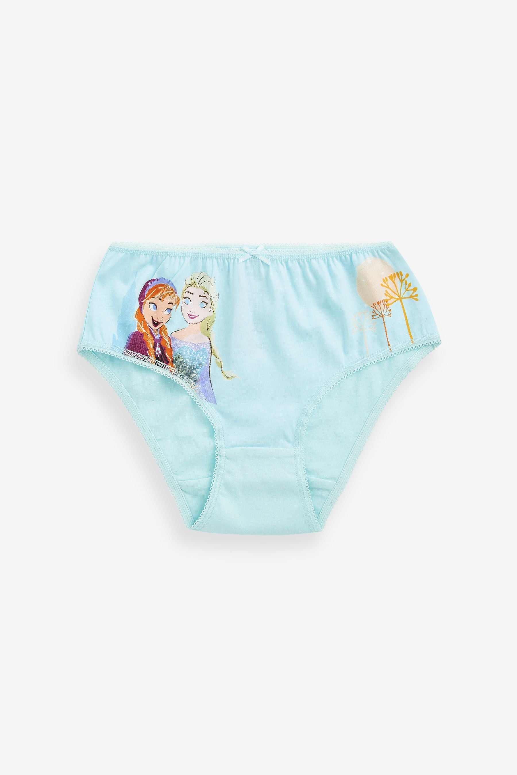 Pink/Blue Disney Frozen 100% Cotton Briefs 5 Pack (1.5-10yrs)