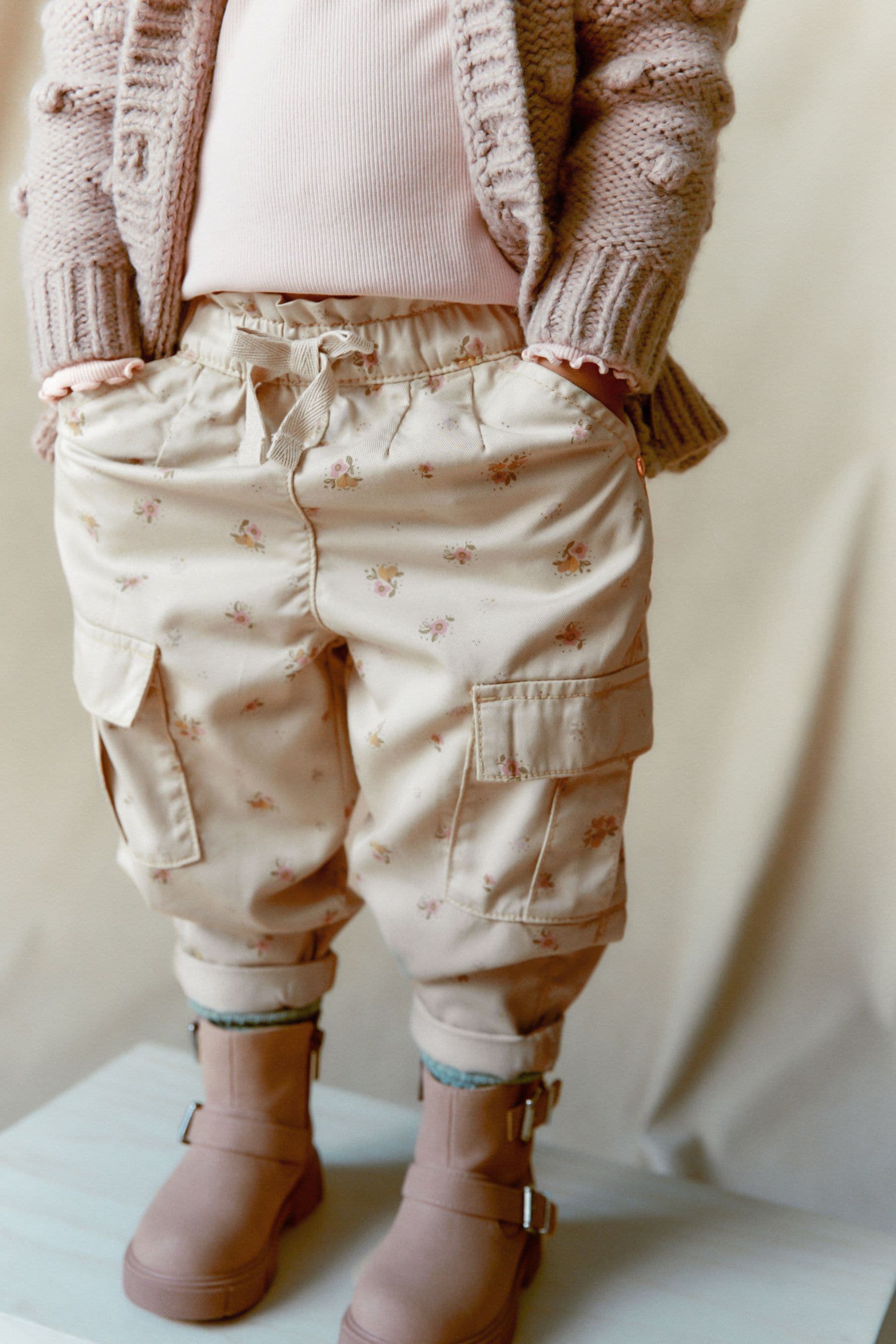 Natural Lined Cargo Trousers (3mths-7yrs)