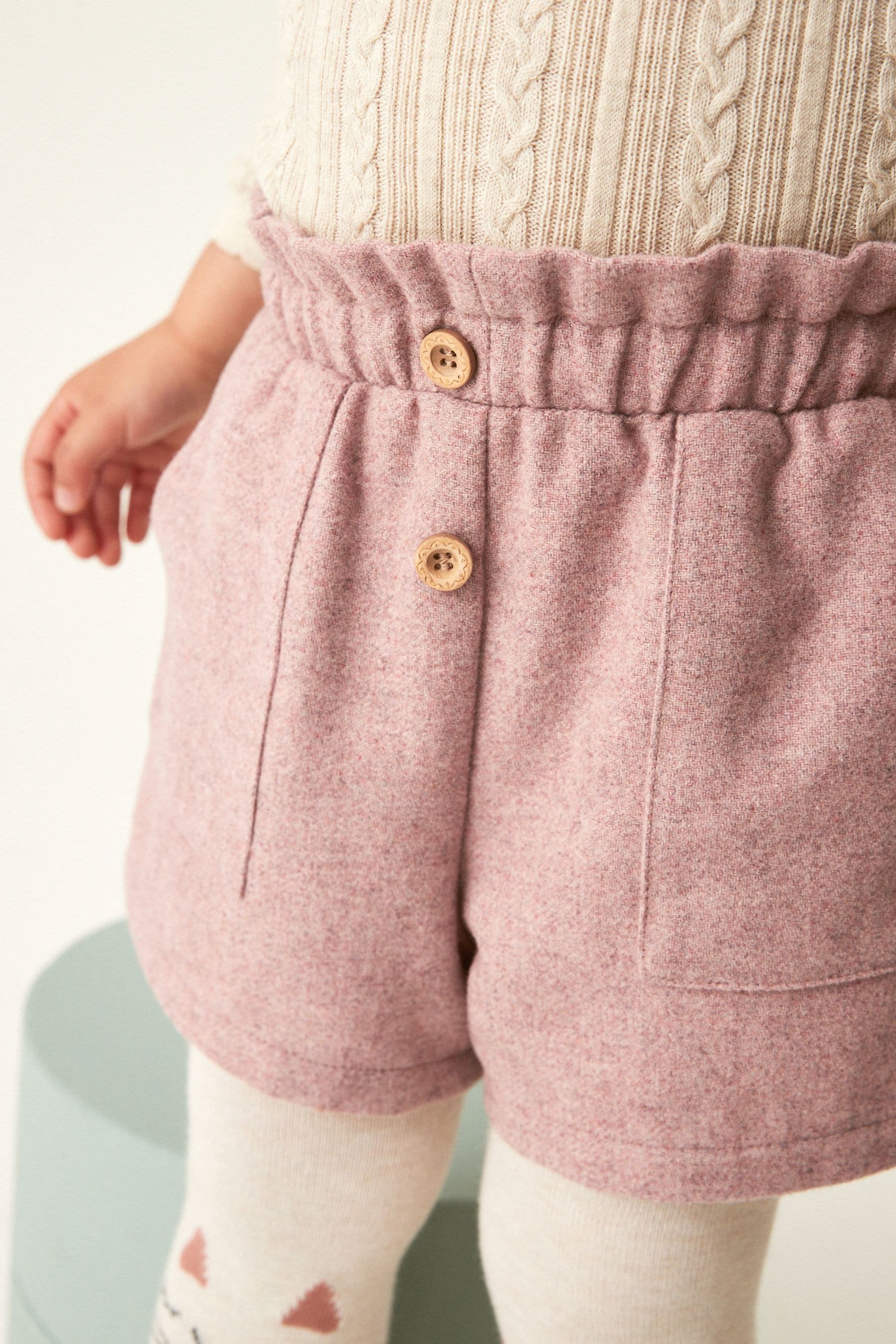 Pink Pull-on Shorts & Tights Set (3mths-7yrs)