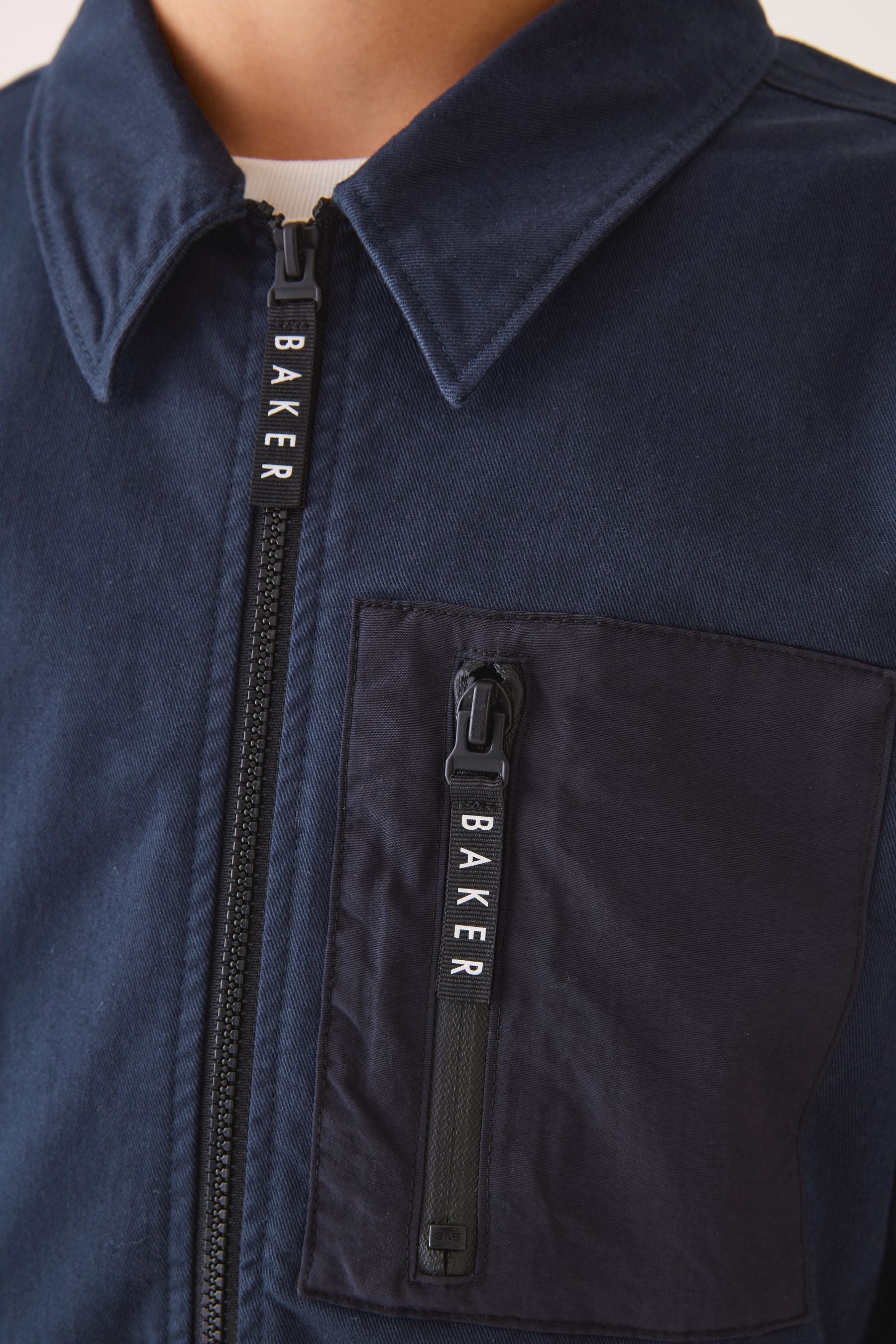 Baker by Ted Baker Navy Shacket