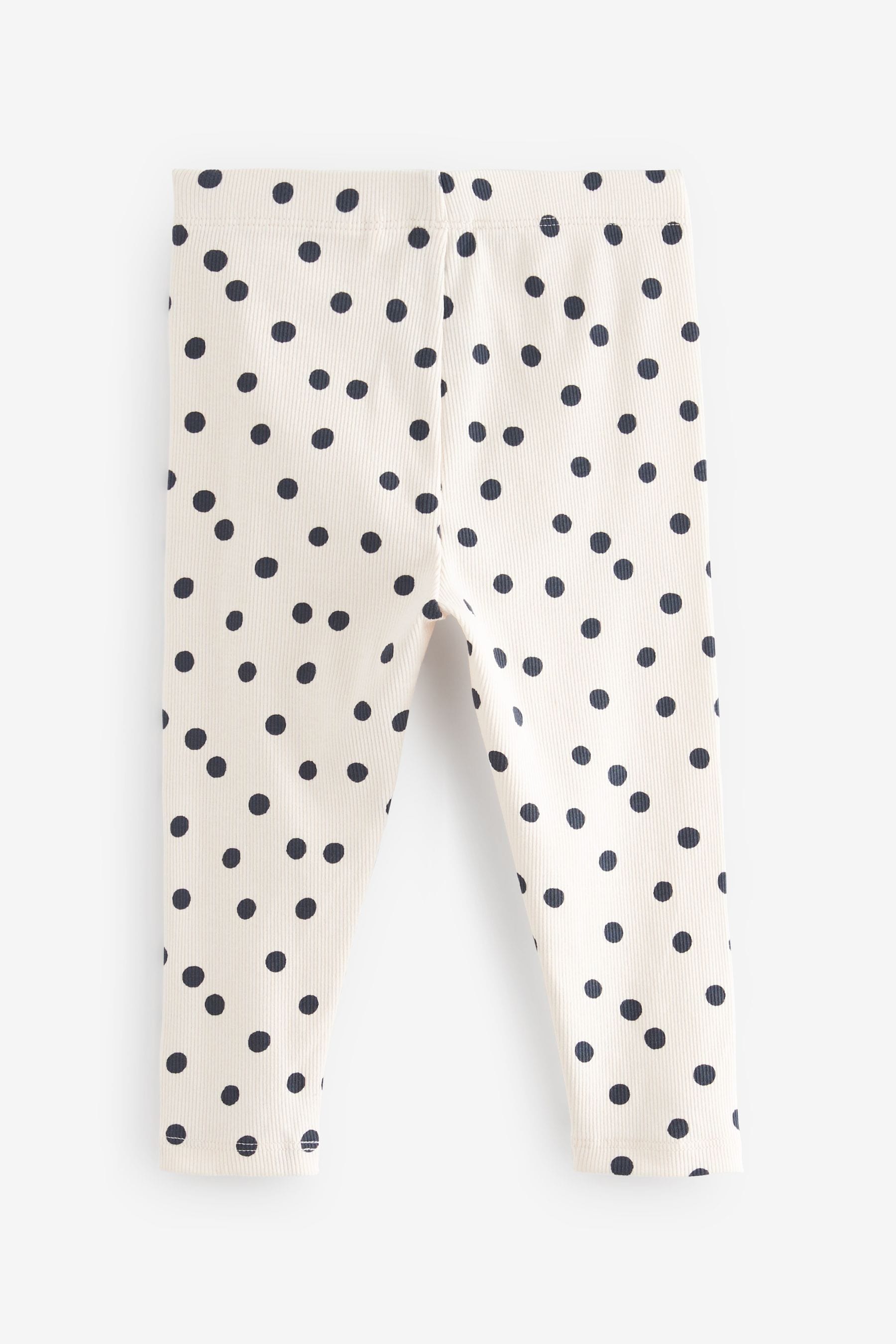 Monochrome Rib Jersey Leggings 5 Pack (3mths-7yrs)