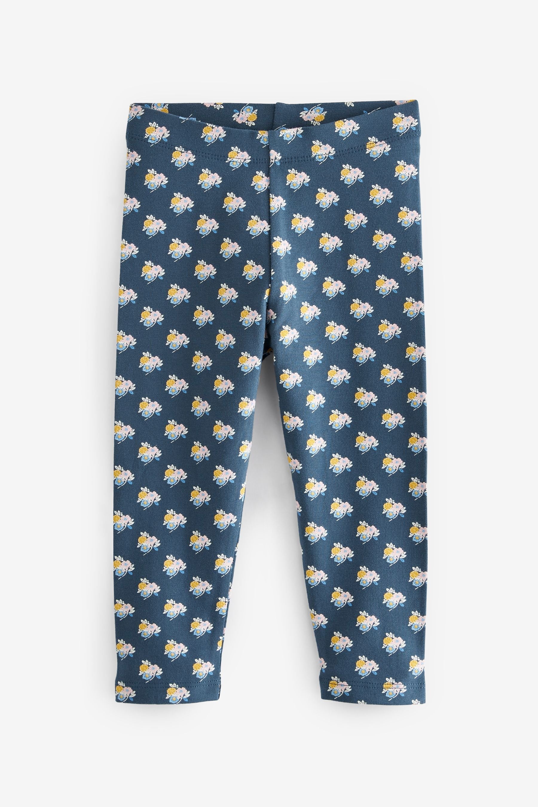 Blue 4 Pack Printed Leggings (3mths-7yrs)