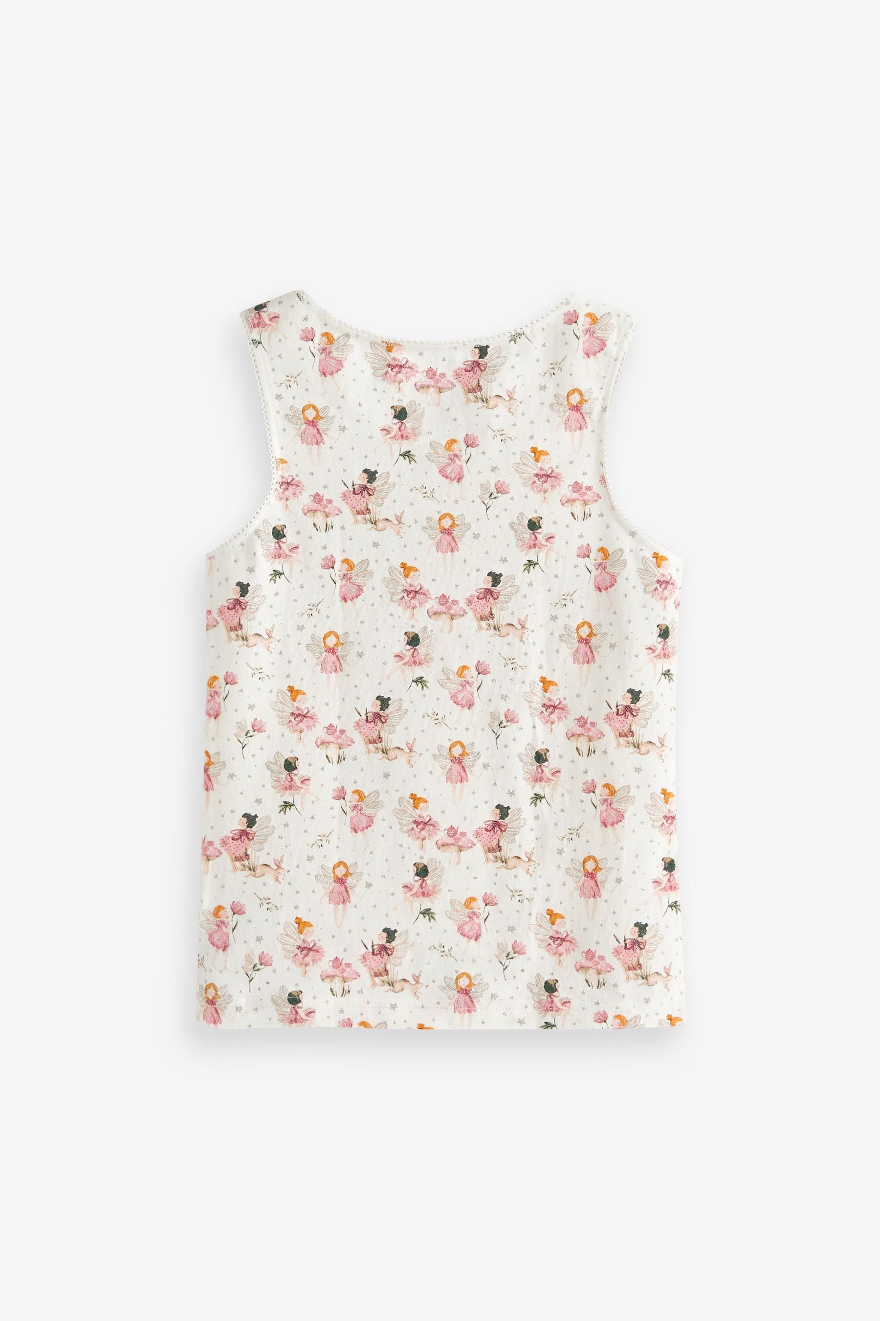 Pink/Cream Fairy Vest 3 Pack (1.5-12yrs)