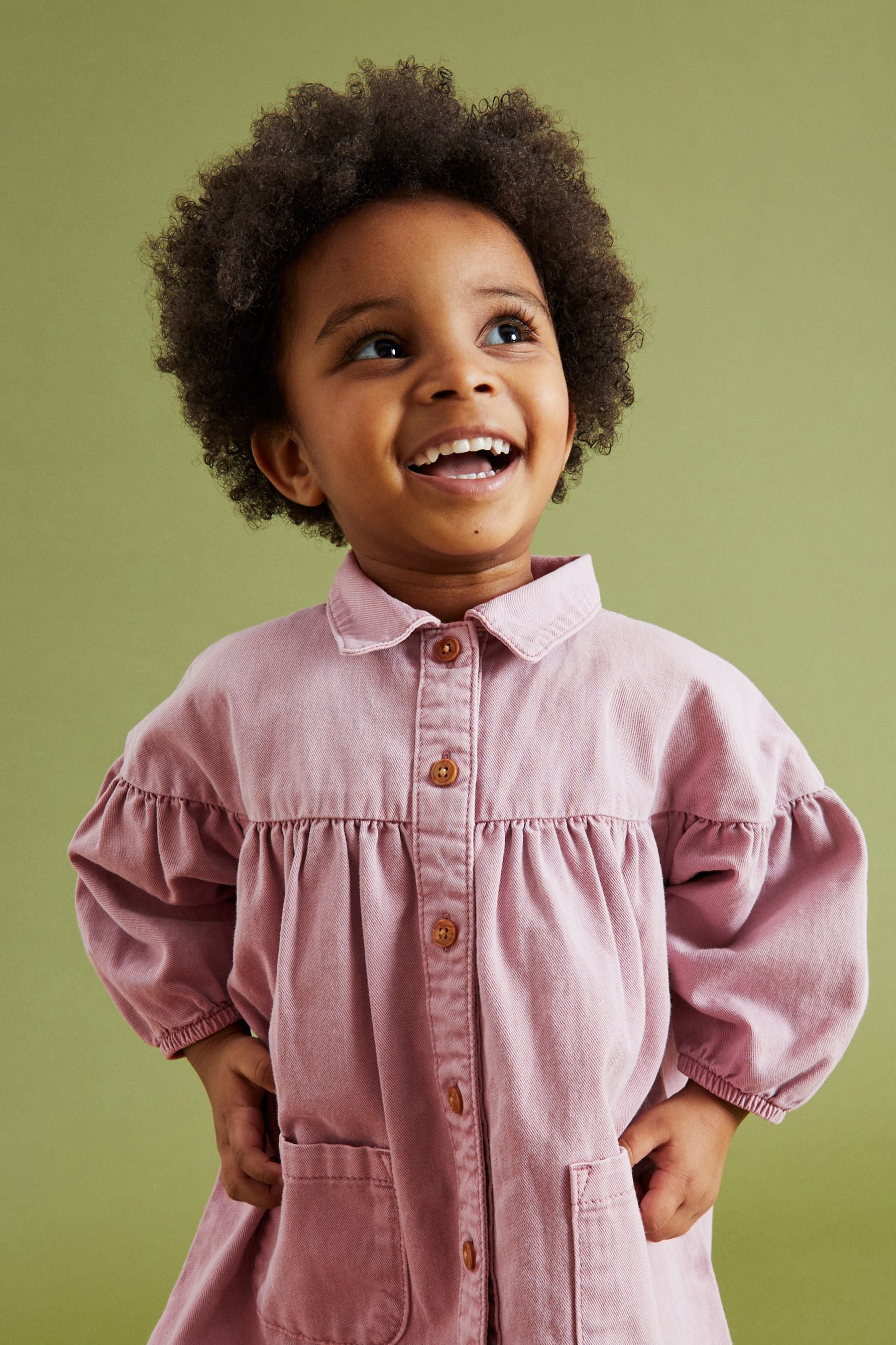 Lilac Purple Cotton Shirt Dress (3mths-8yrs)