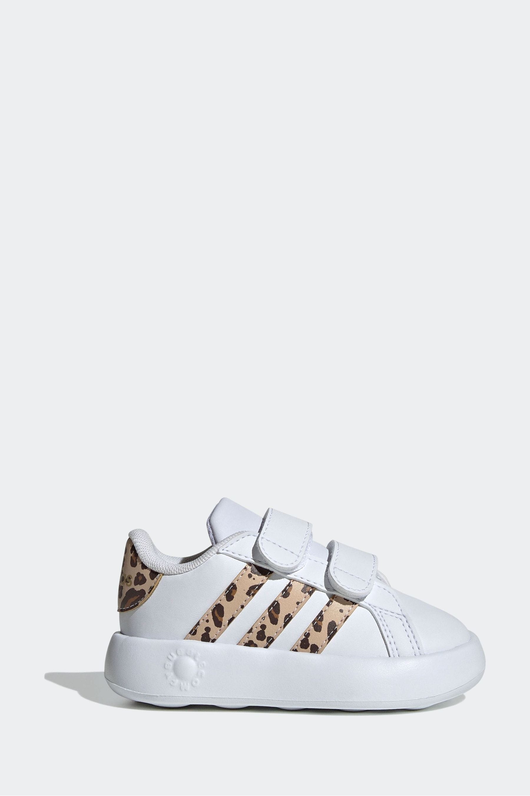 White/Brown adidas Sportswear Grand Court 2.0 Trainers