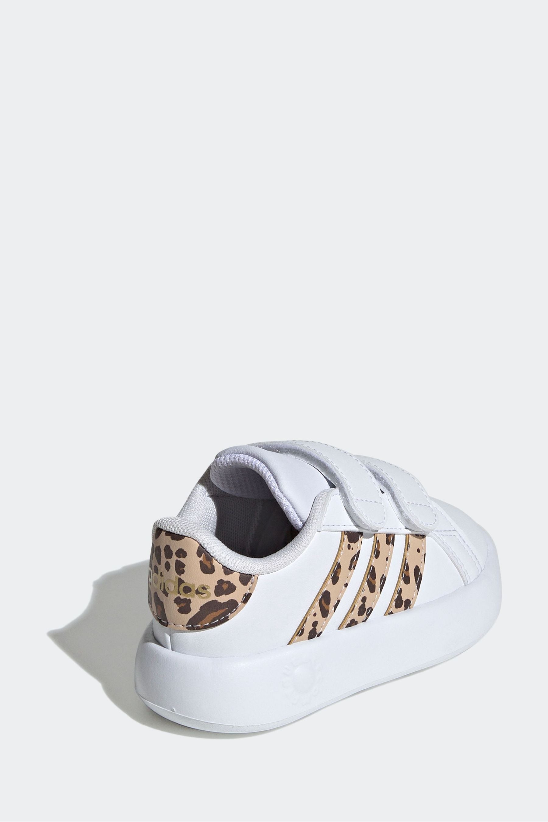 adidas White/Brown Sportswear Grand Court 2.0 Trainers