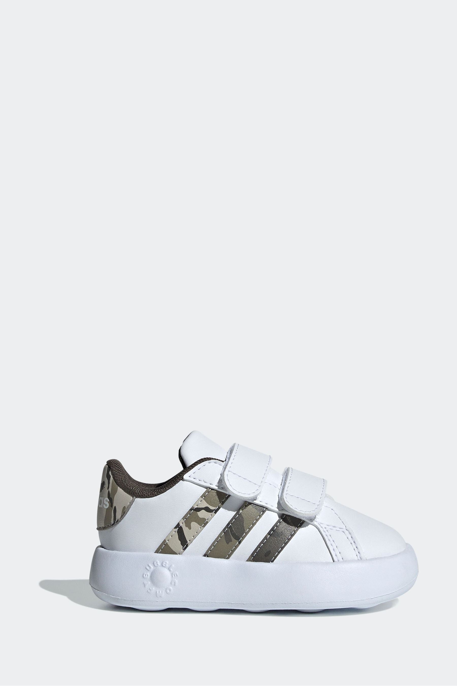 White/Pink adidas Sportswear Grand Court 2.0 Trainers