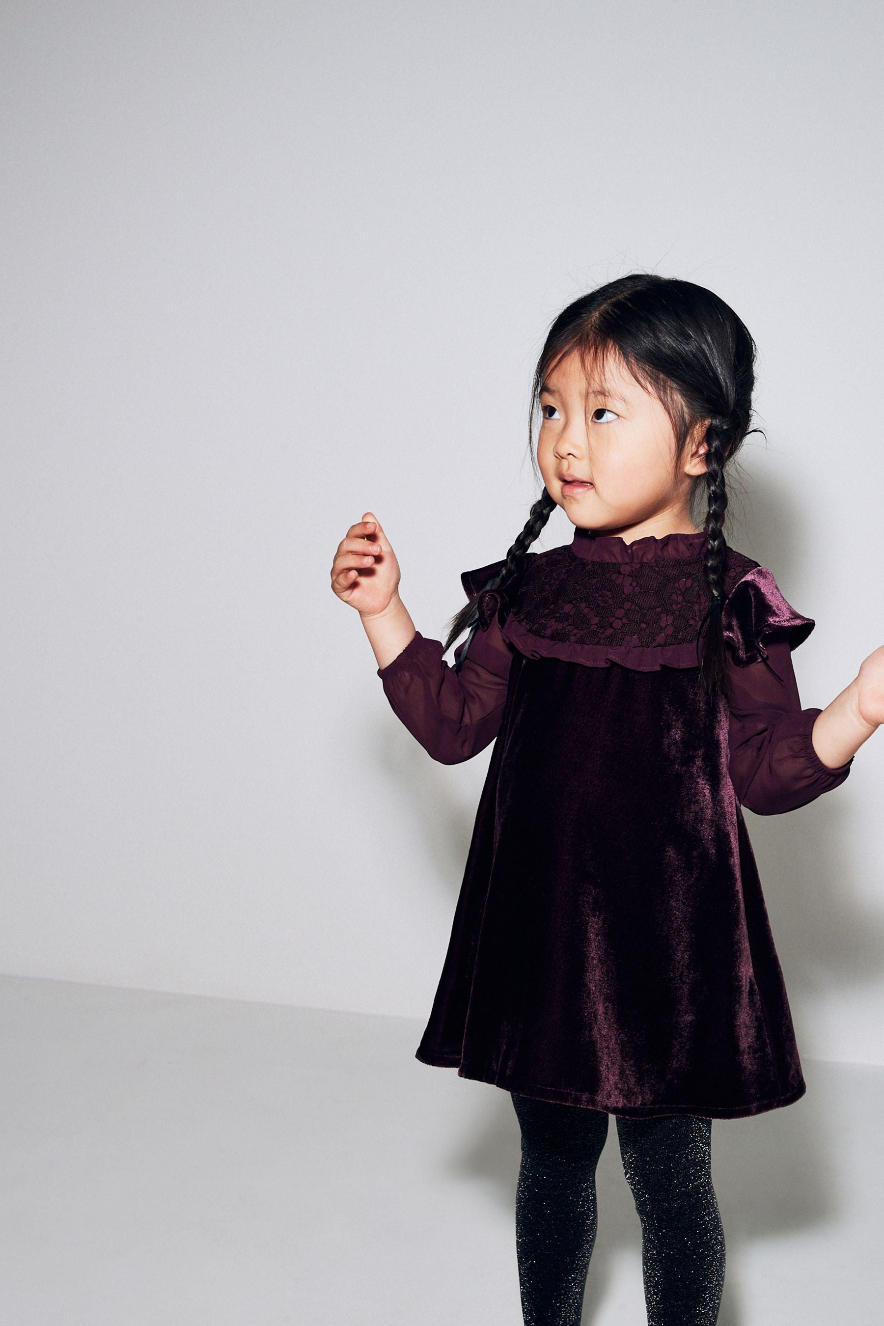 Red Lace Velvet Dress (3mths-8yrs)