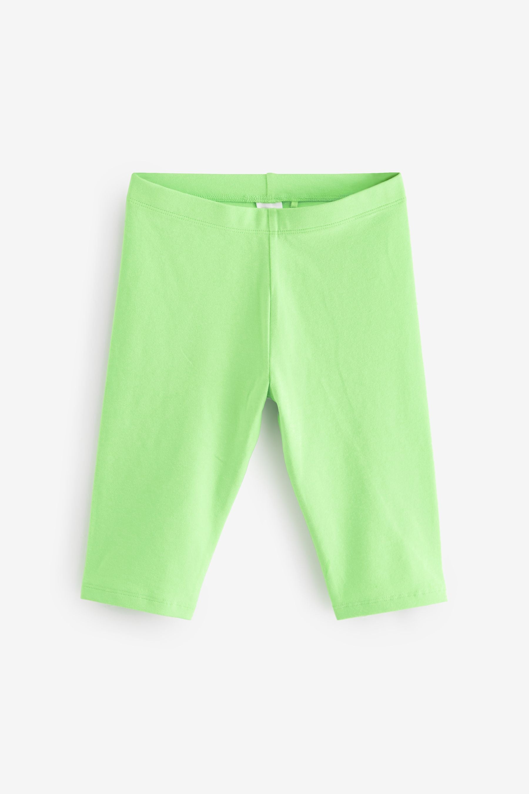 Pink/ Black Lime Green Bright Tropical Cropped Leggings 4 Pack (3-16yrs)