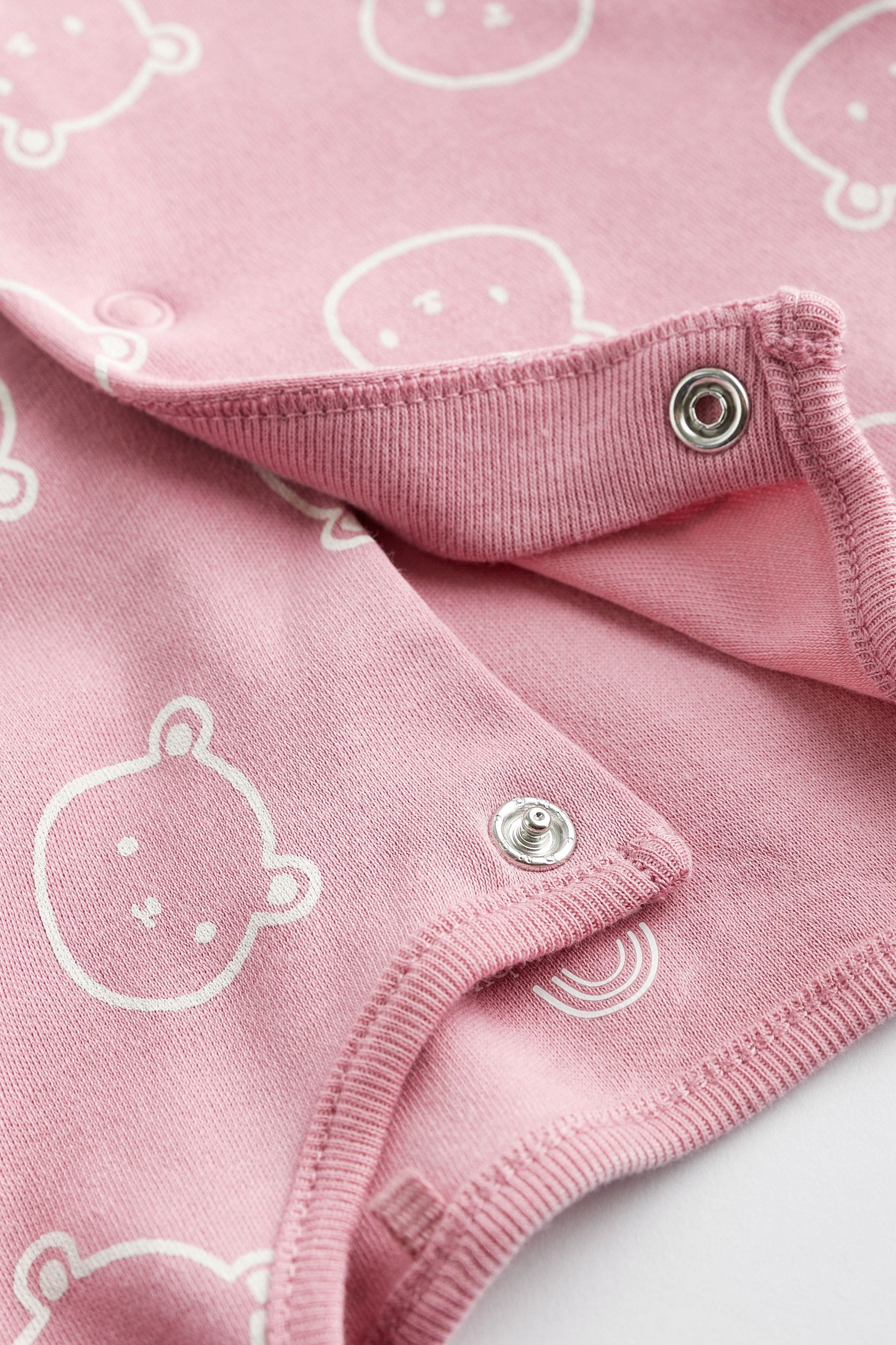 Pink Baby 100% Cotton Sleepsuits 3 Pack (0-2yrs)