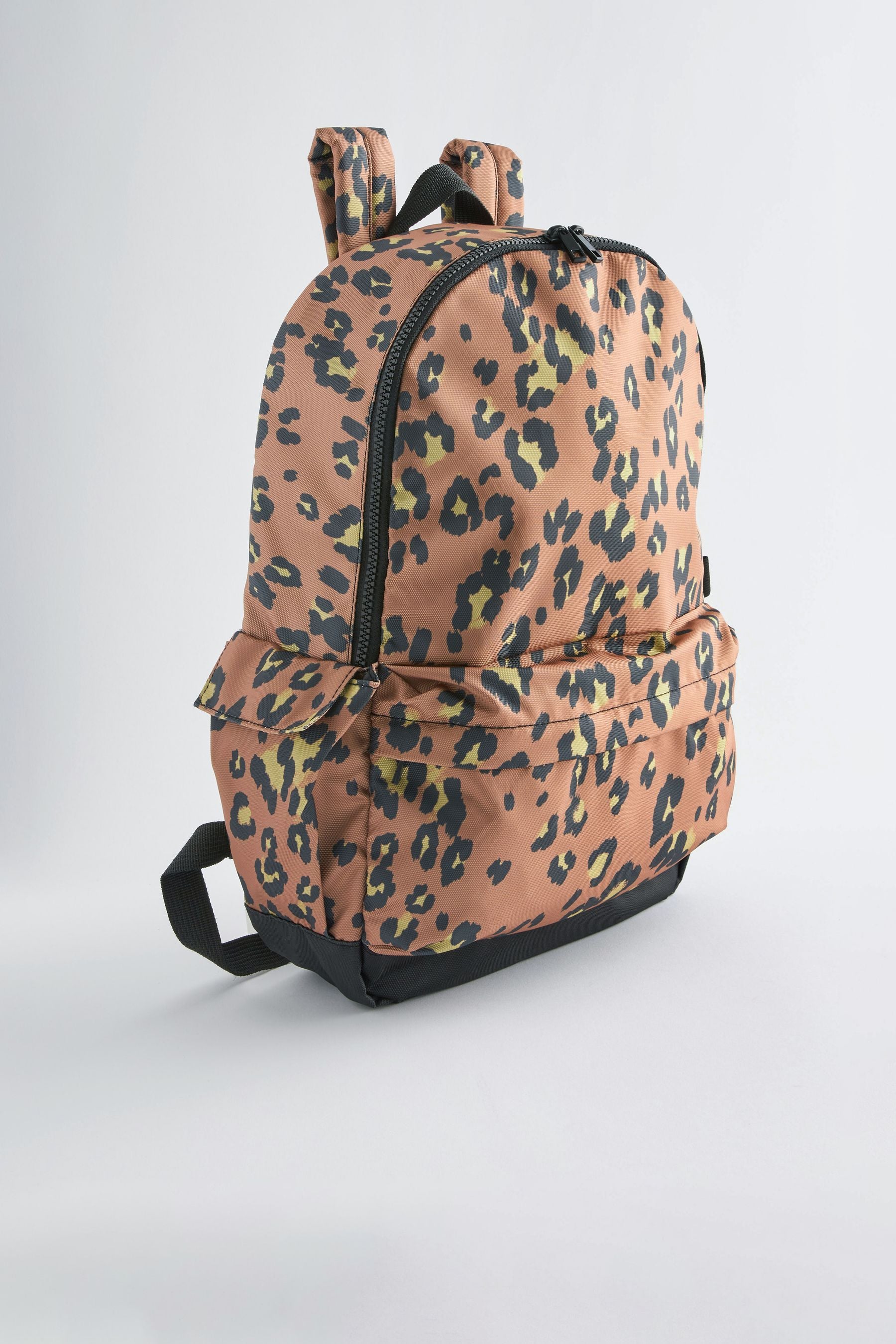 Chocolate Brown Leopard Backpack