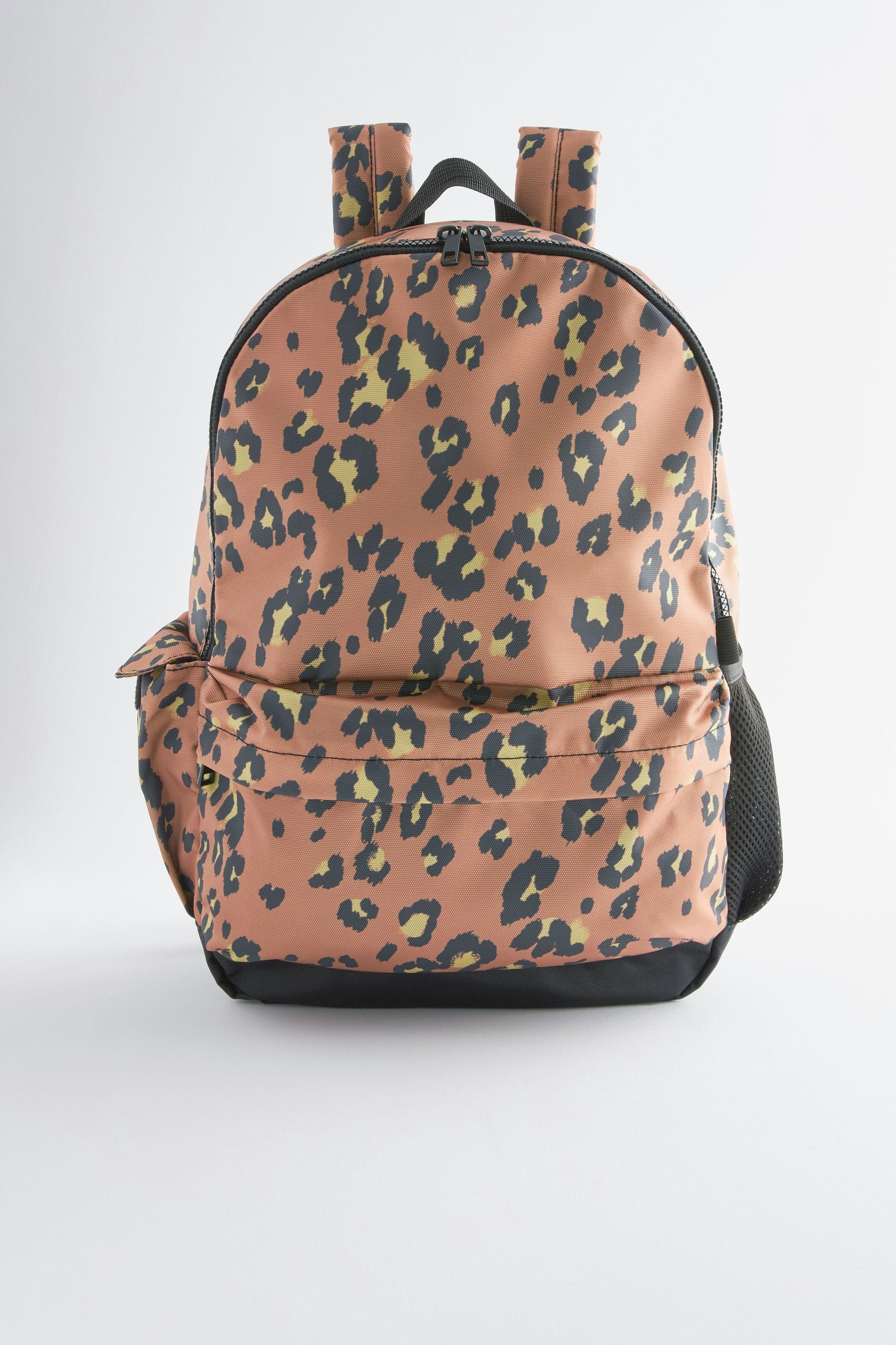 Chocolate Brown Leopard Backpack