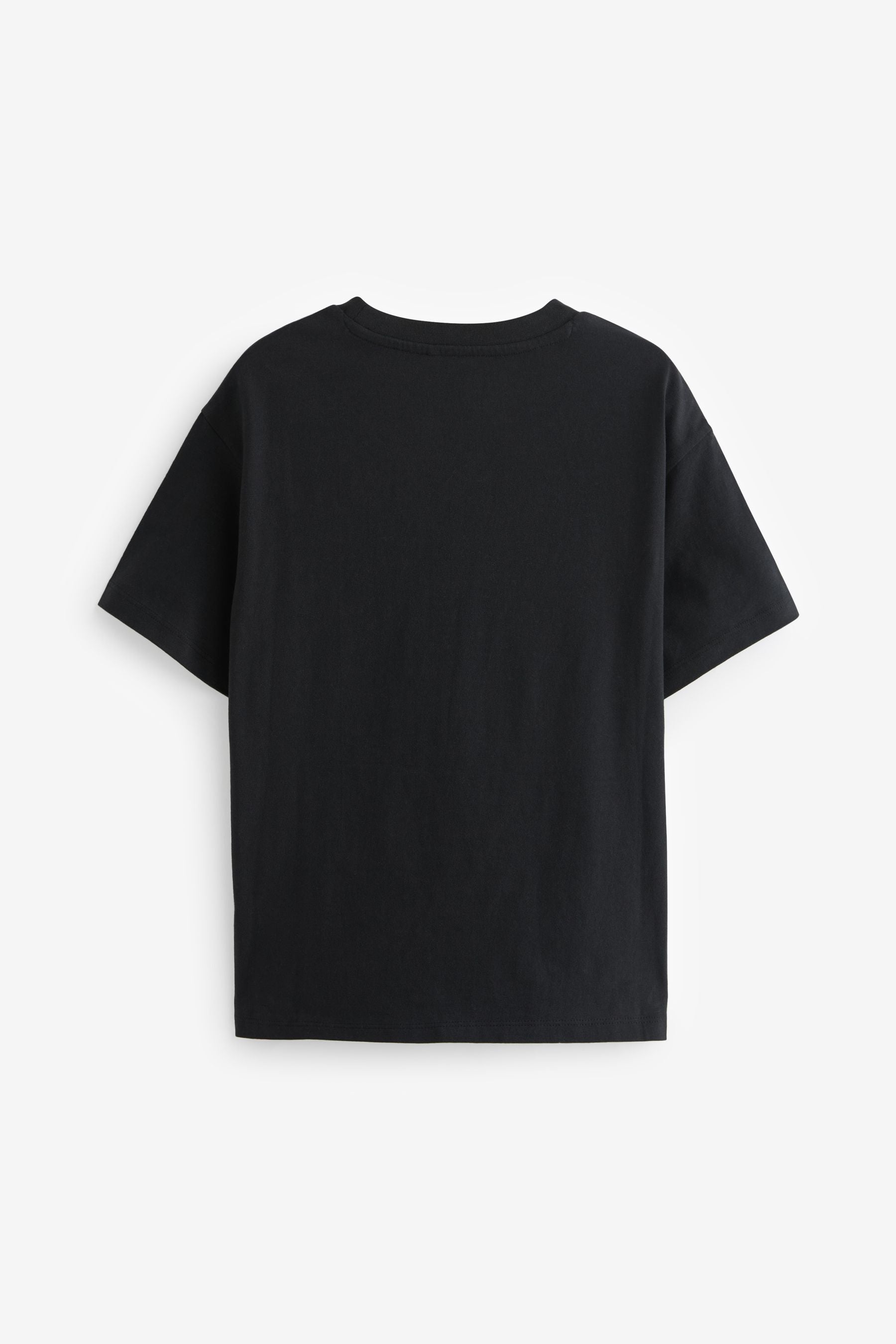 Black Oversized Graphic T-Shirt (3-16yrs)