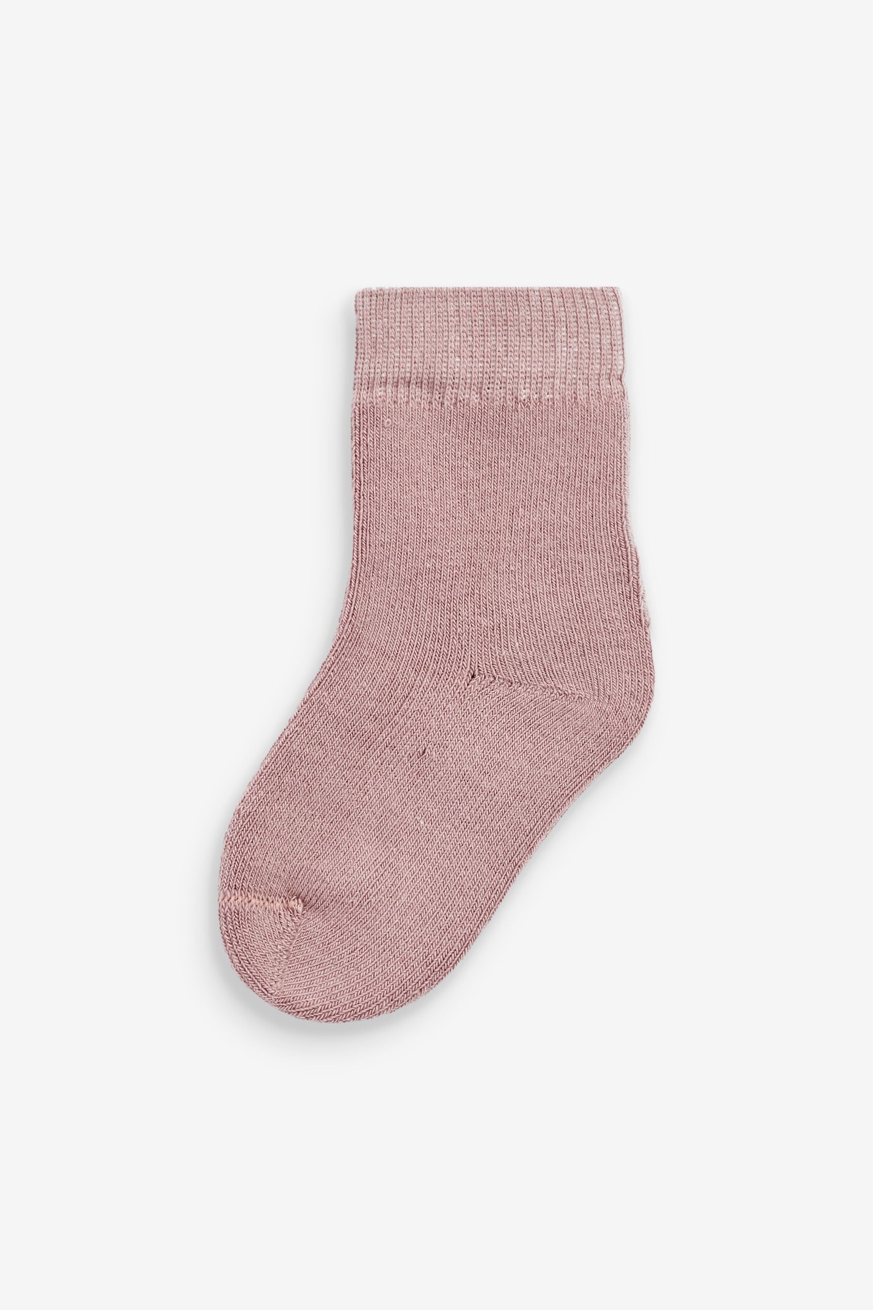 Pink Towelling Baby Socks 4 Pack (0mths-2yrs)