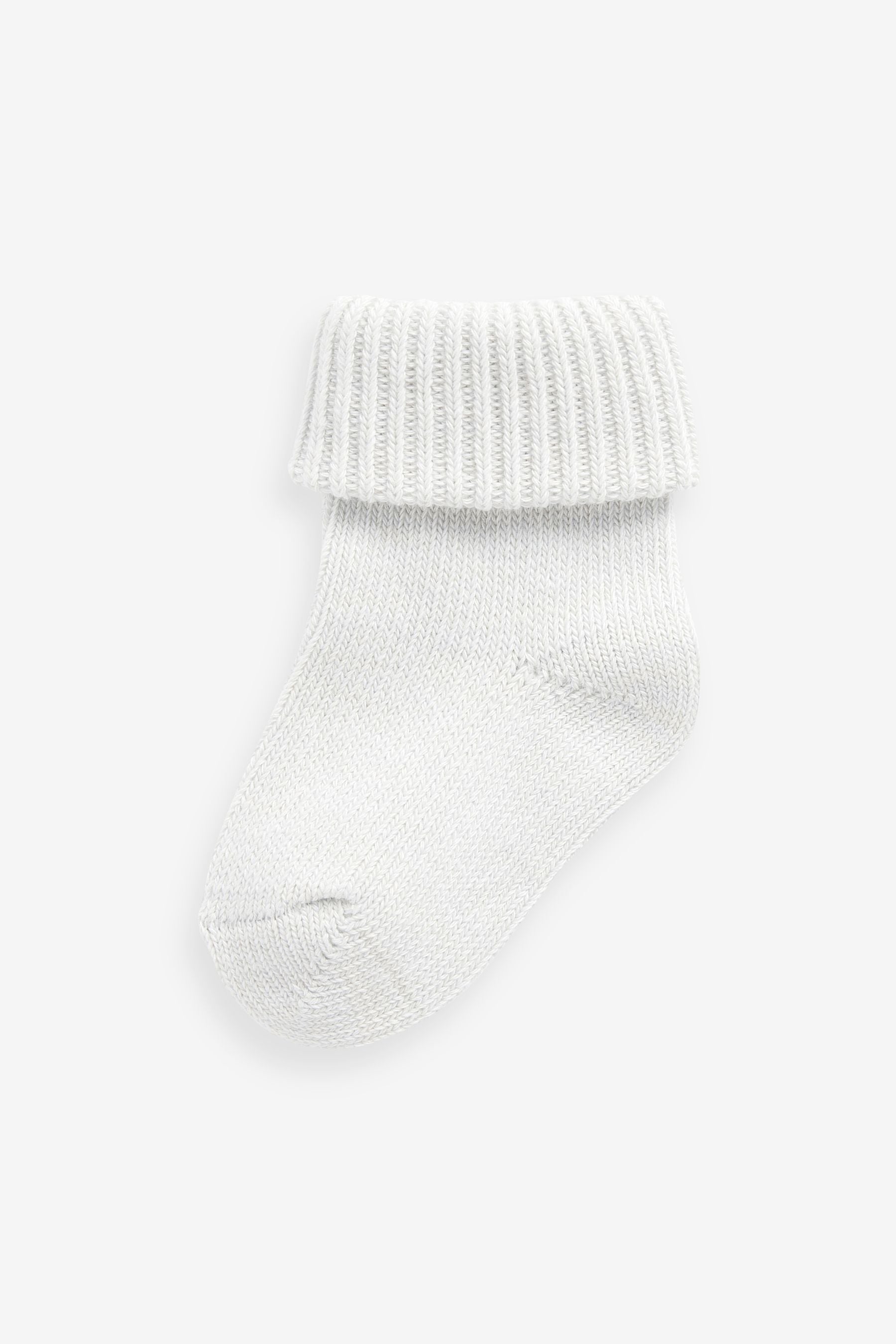 Blue Chunky Knit Baby Socks 3 Pack (0mths-2yrs)