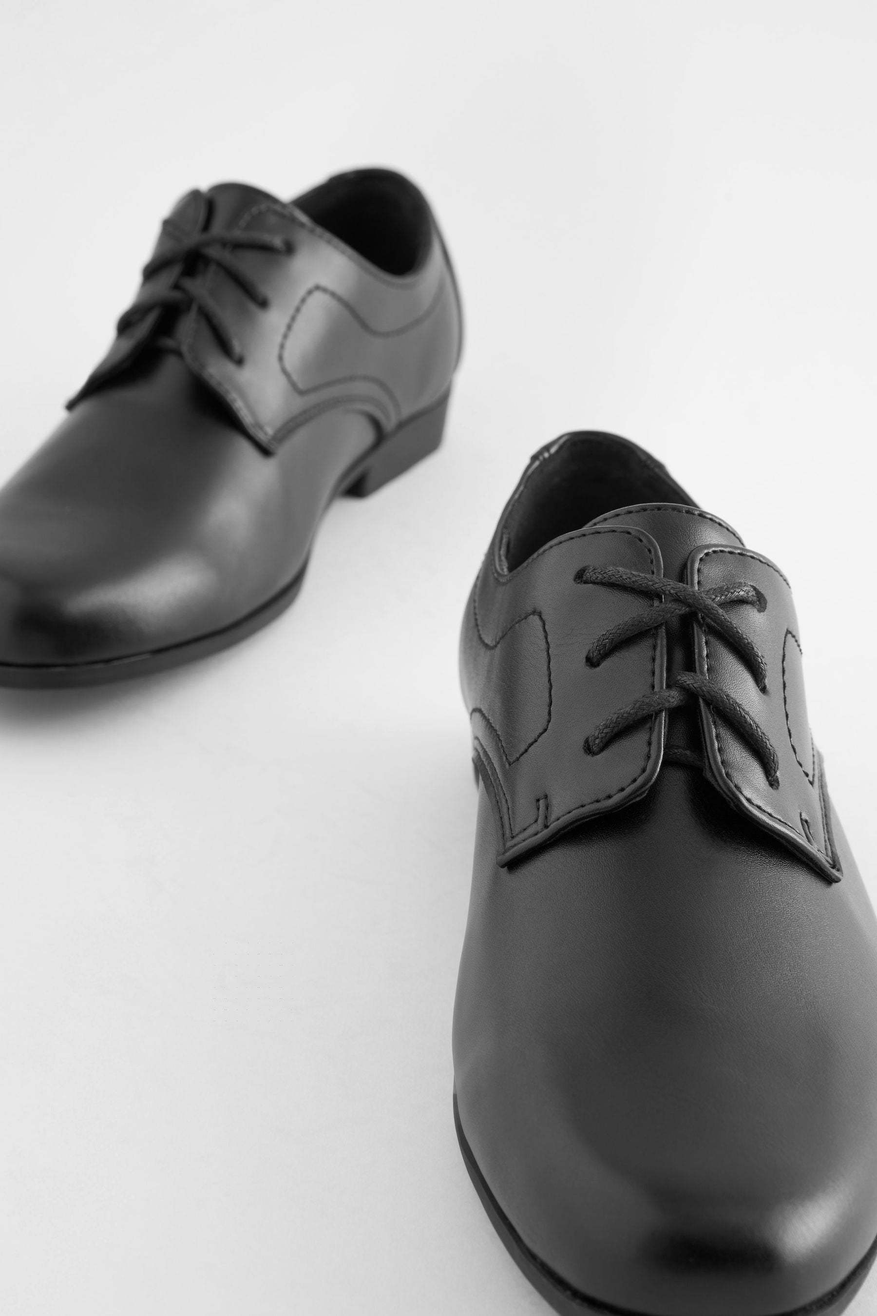 Black School Lace-Up Shoes