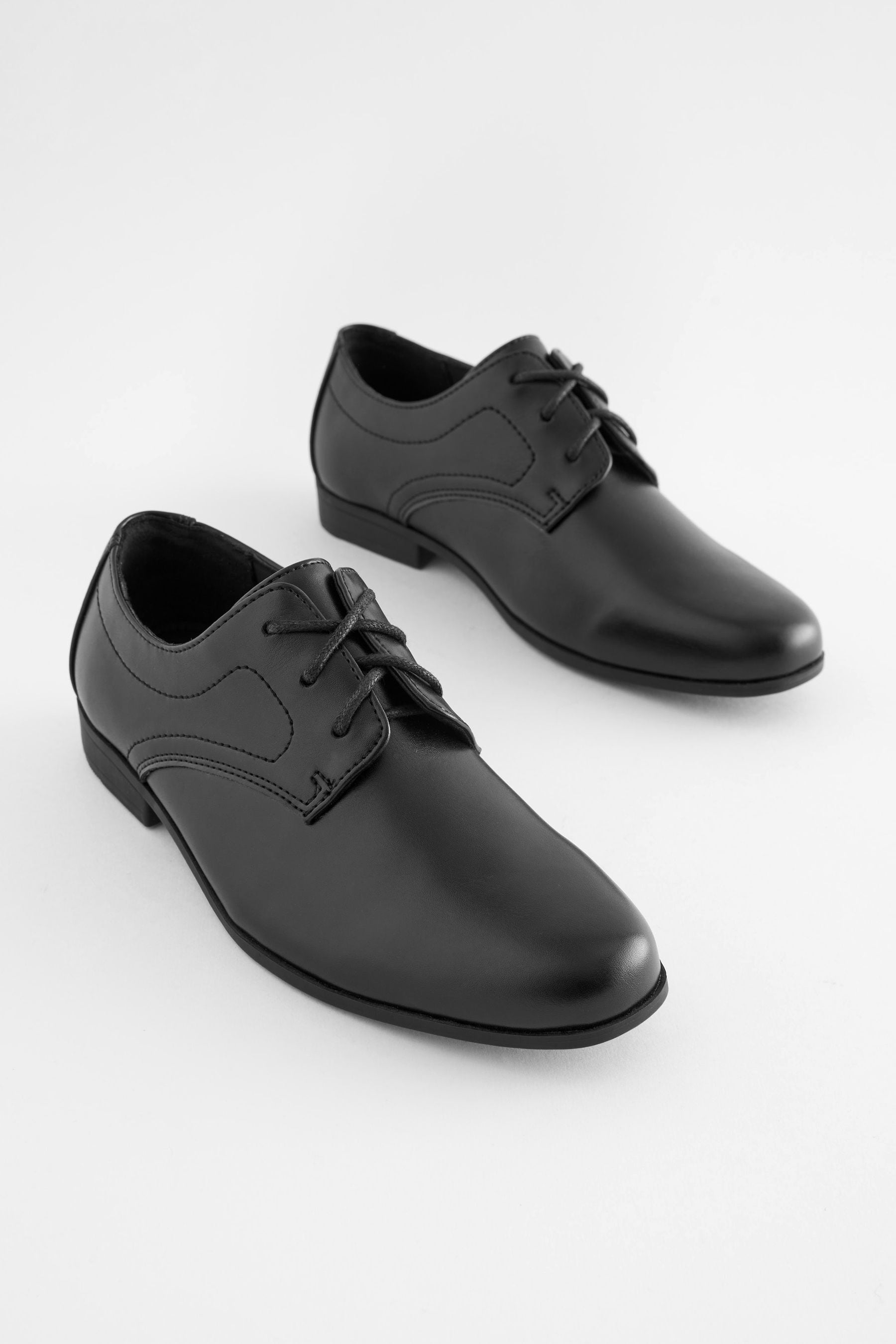 Black School Lace-Up Shoes