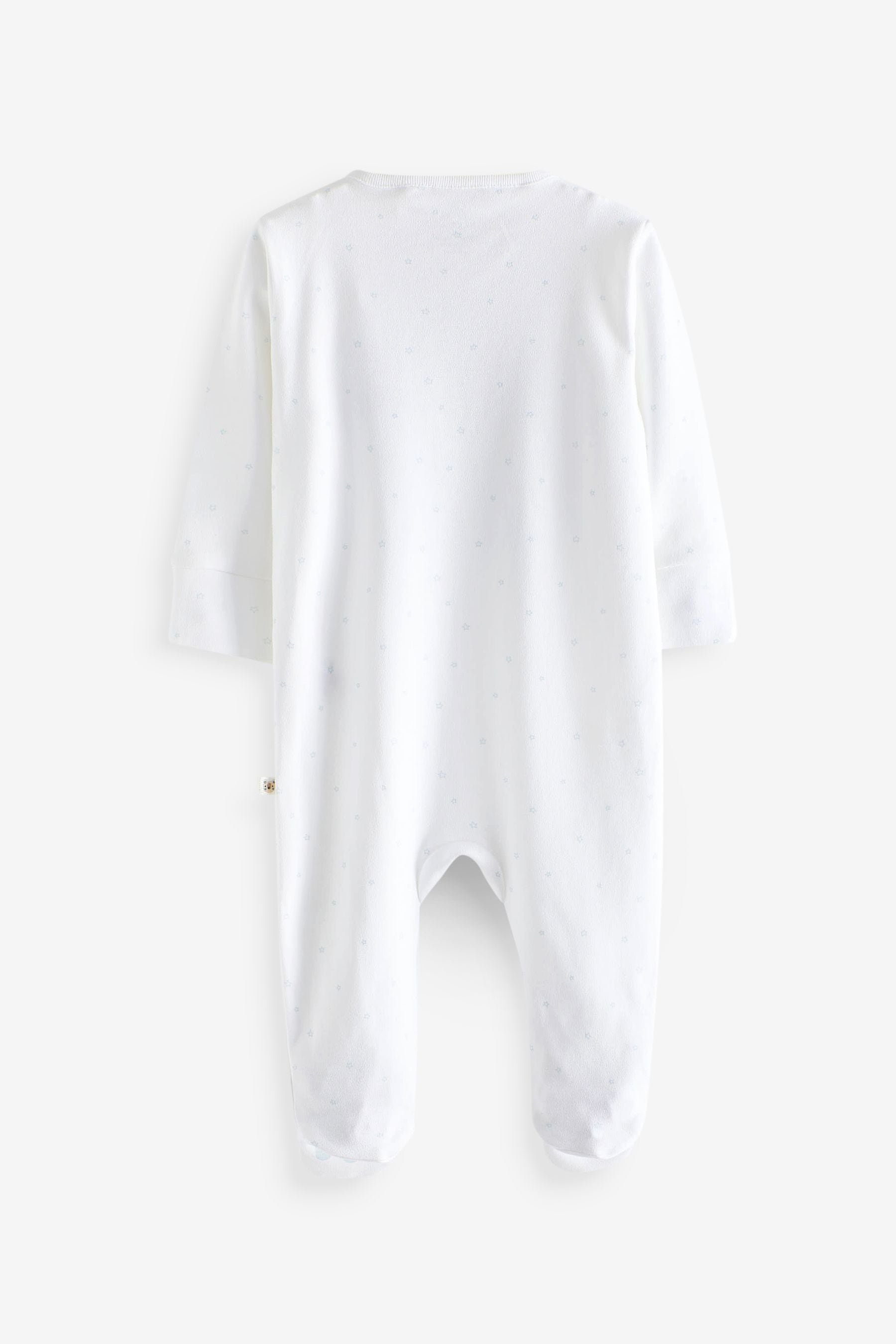 White 100% Cotton Bear Family Sleepsuit (0-2yrs)