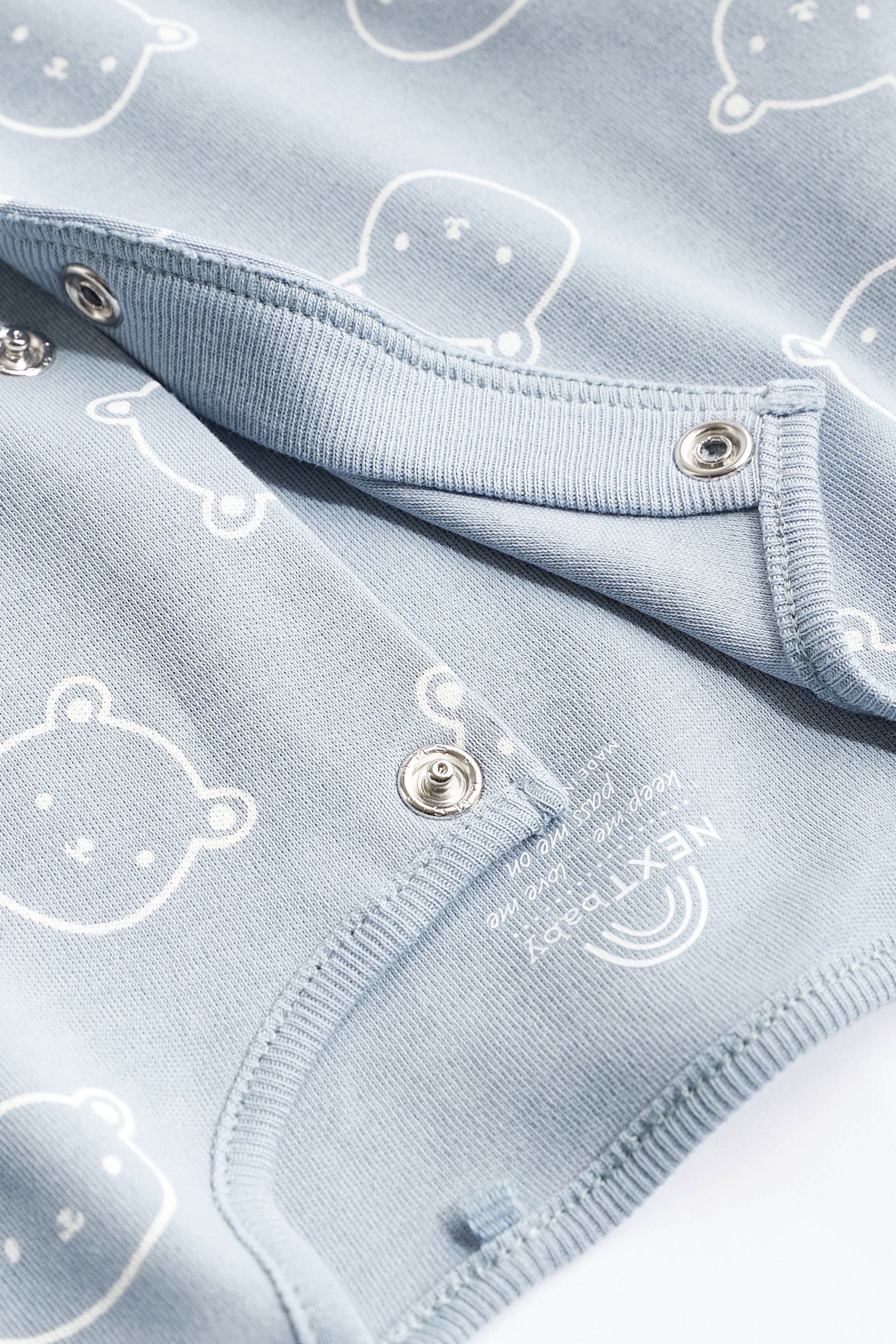 Blue Baby 100% Cotton Sleepsuits 3 Pack (0-2yrs)