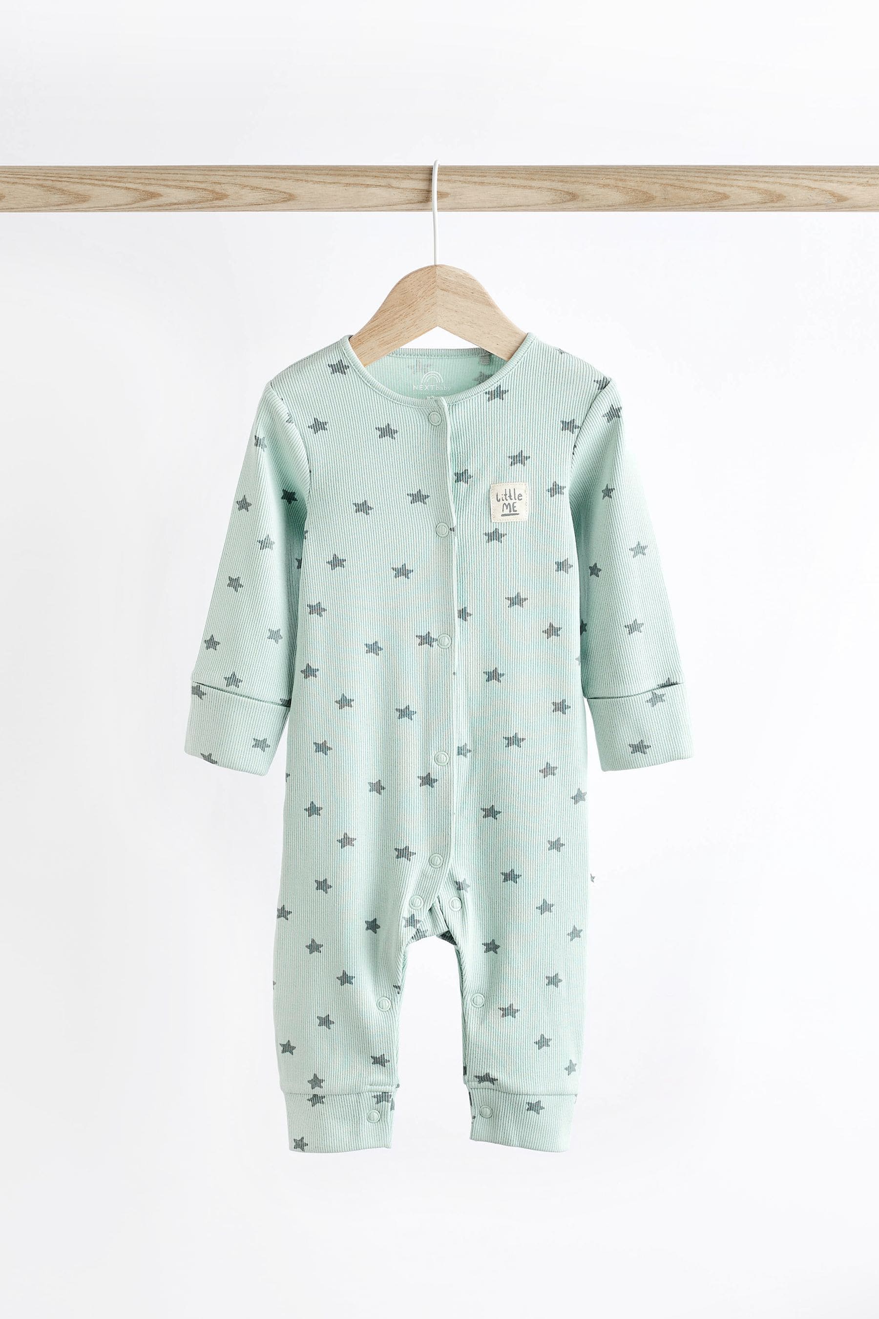 Neutral Baby Star Sleepsuits 4 Pack (0mths-3yrs)