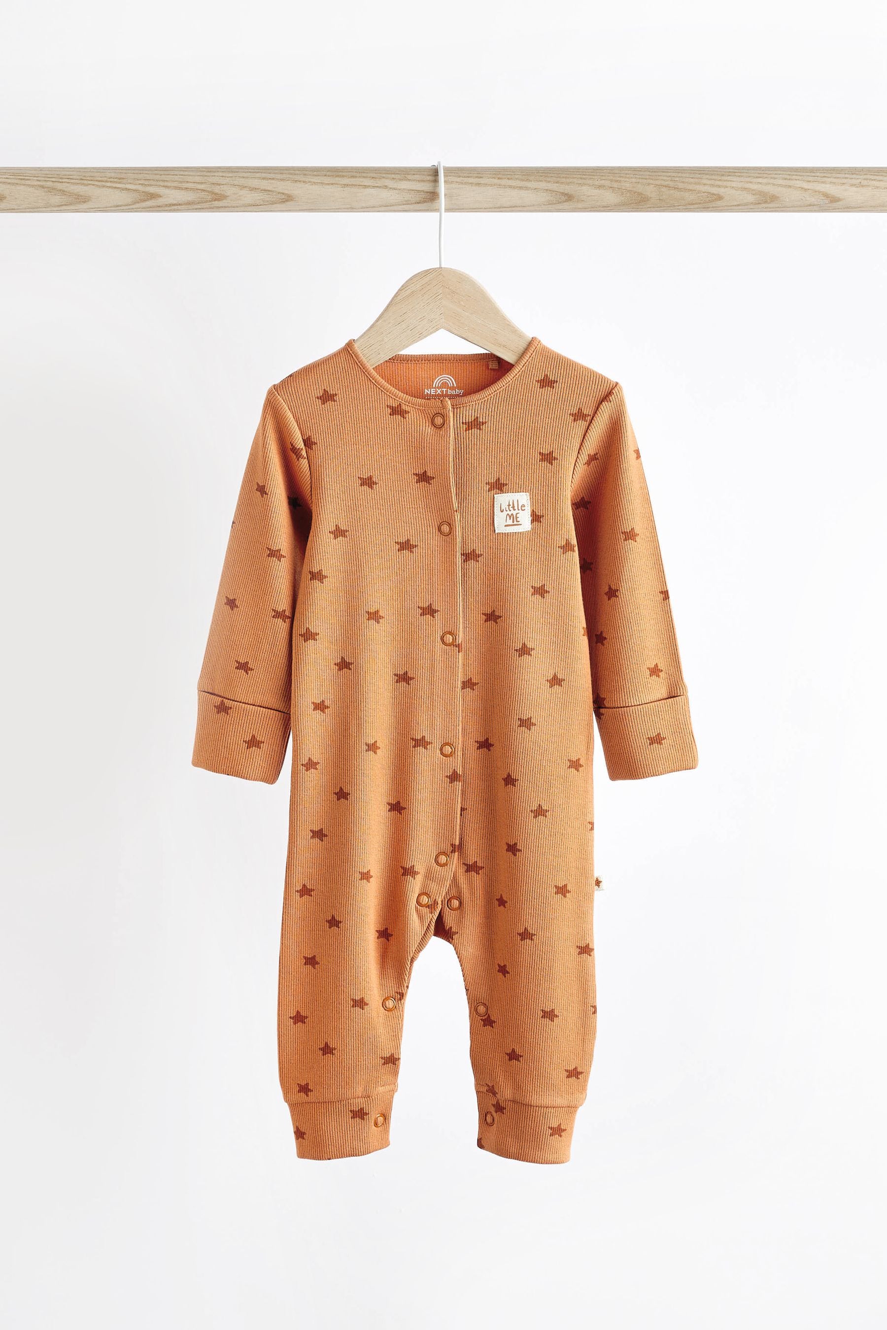 Neutral Baby Star Sleepsuits 4 Pack (0mths-3yrs)