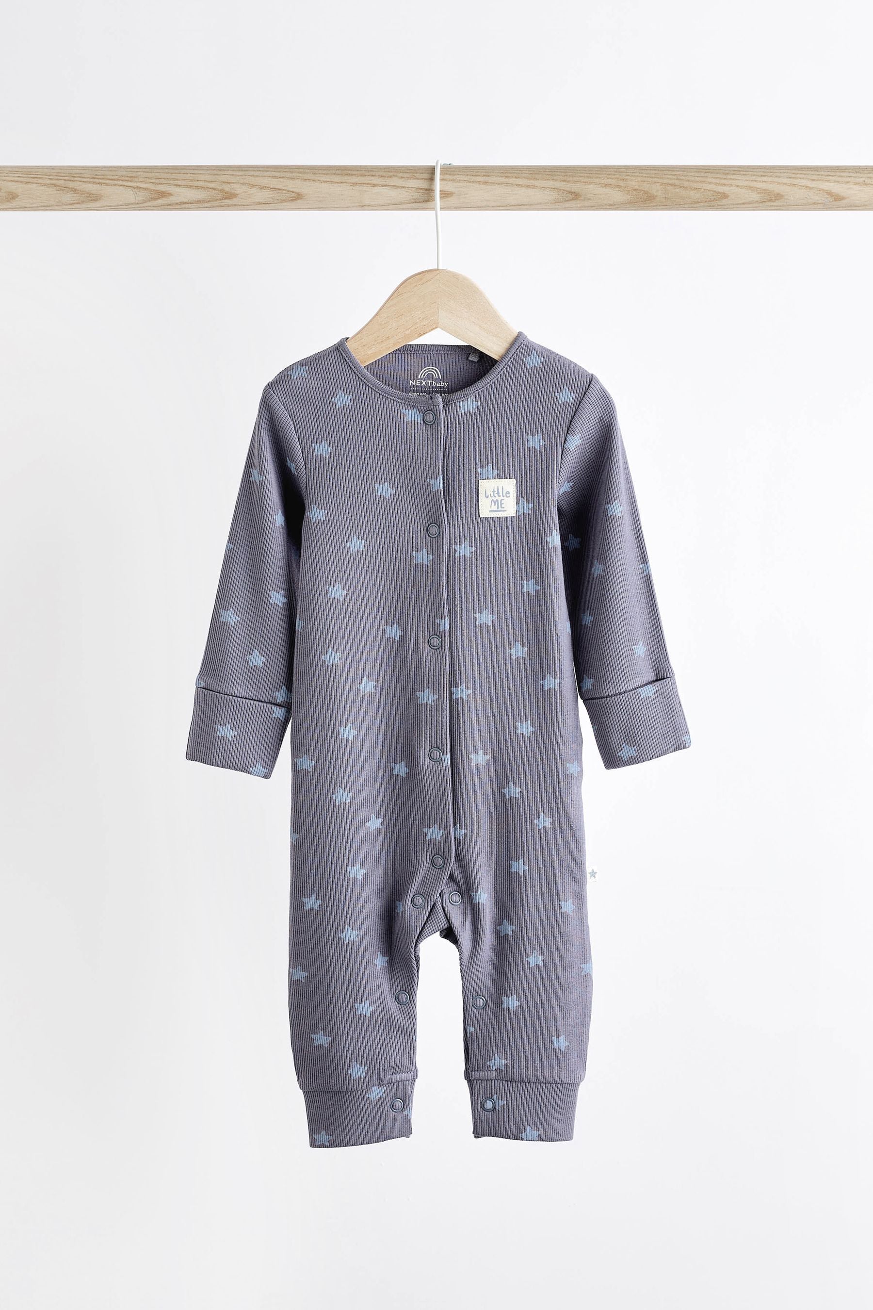 Neutral Baby Star Sleepsuits 4 Pack (0mths-3yrs)