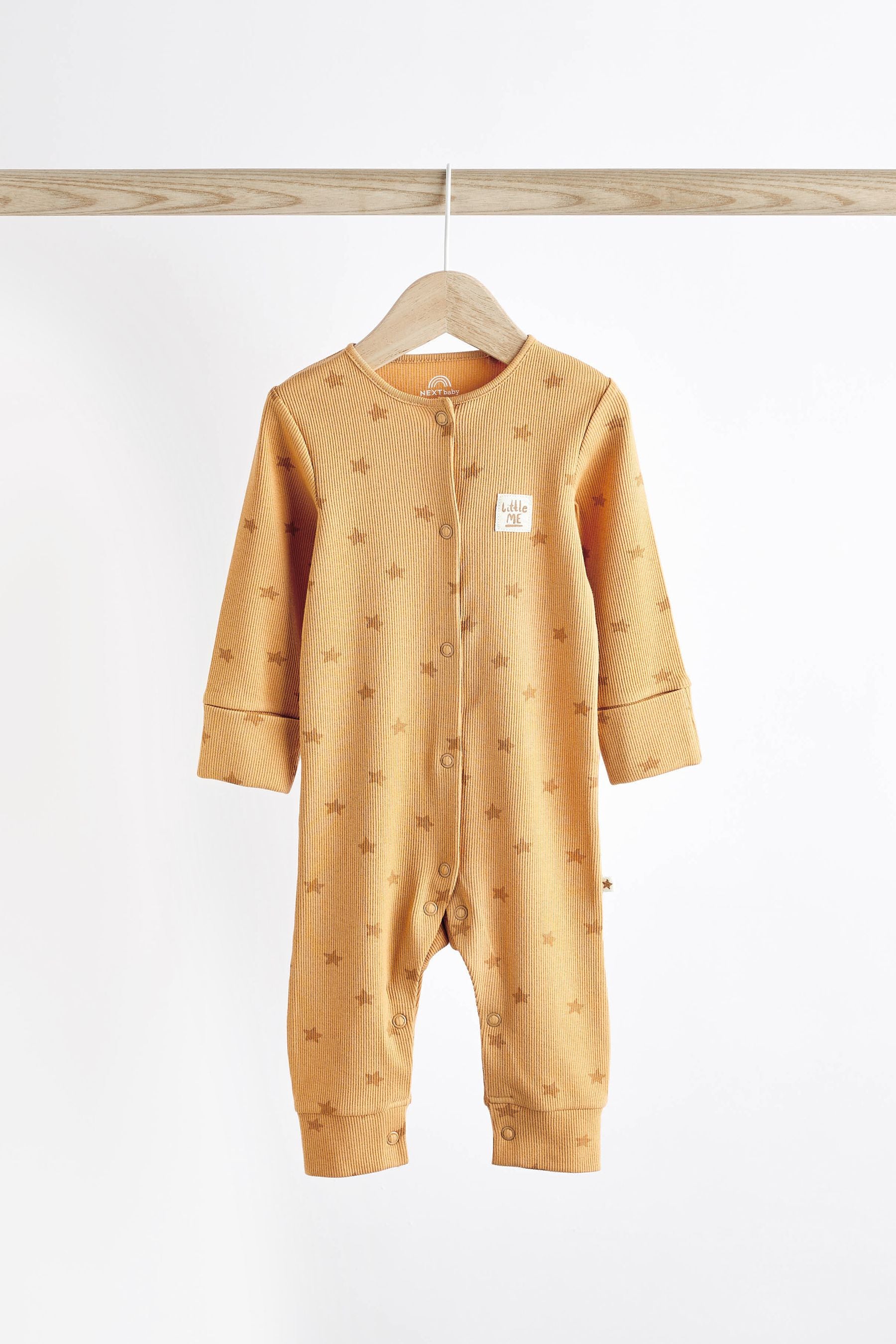 Neutral Baby Star Sleepsuits 4 Pack (0mths-3yrs)