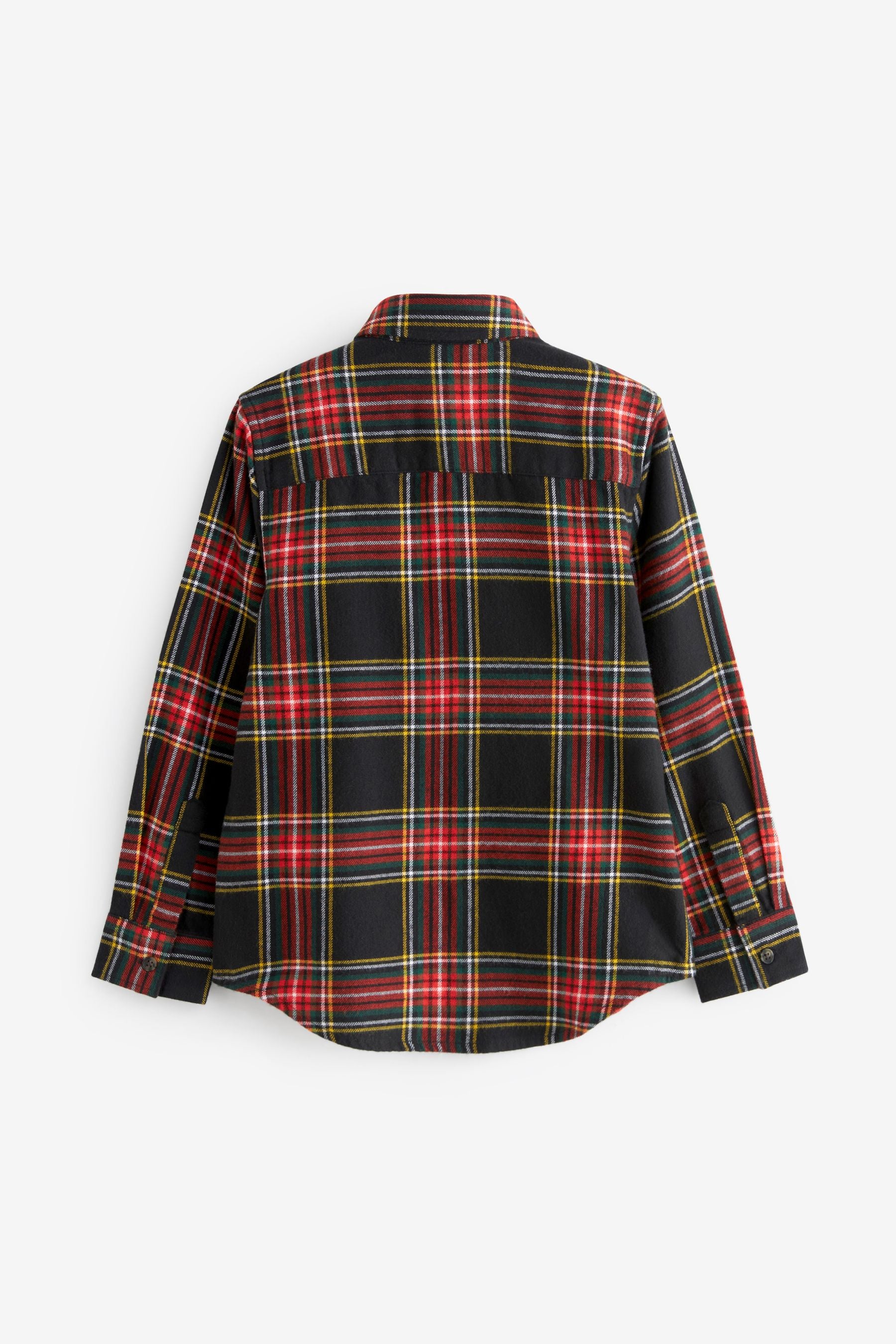 Black Long Sleeve Check Shirt (3-16yrs)