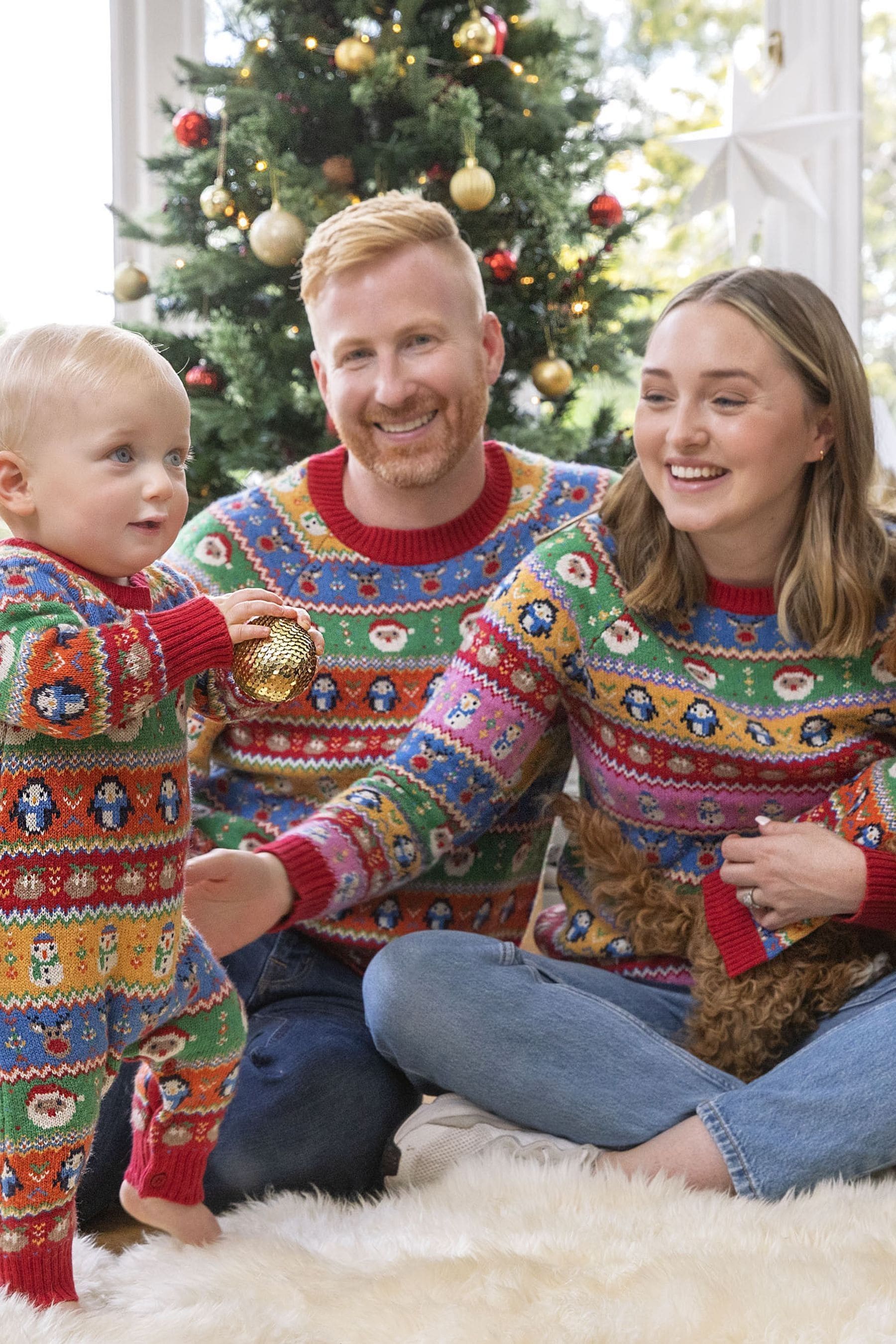 Multi JoJo Maman Bébé Christmas Fair Isle Jumper