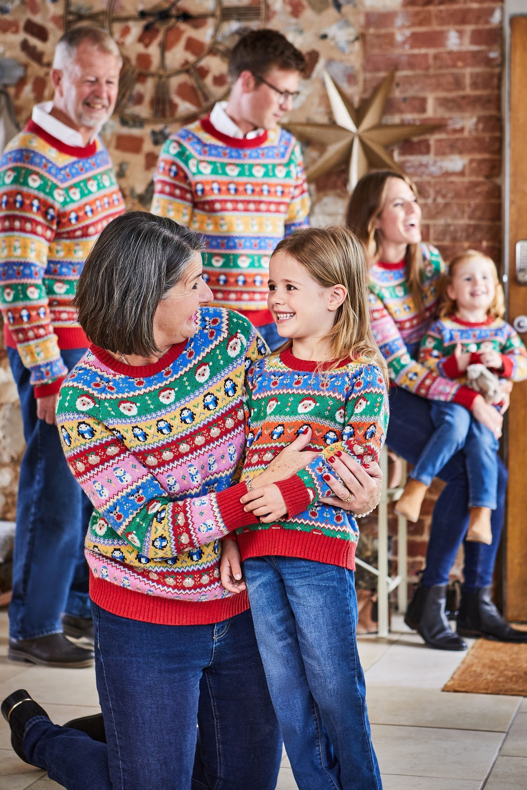 Multi JoJo Maman Bébé Christmas Fair Isle Jumper