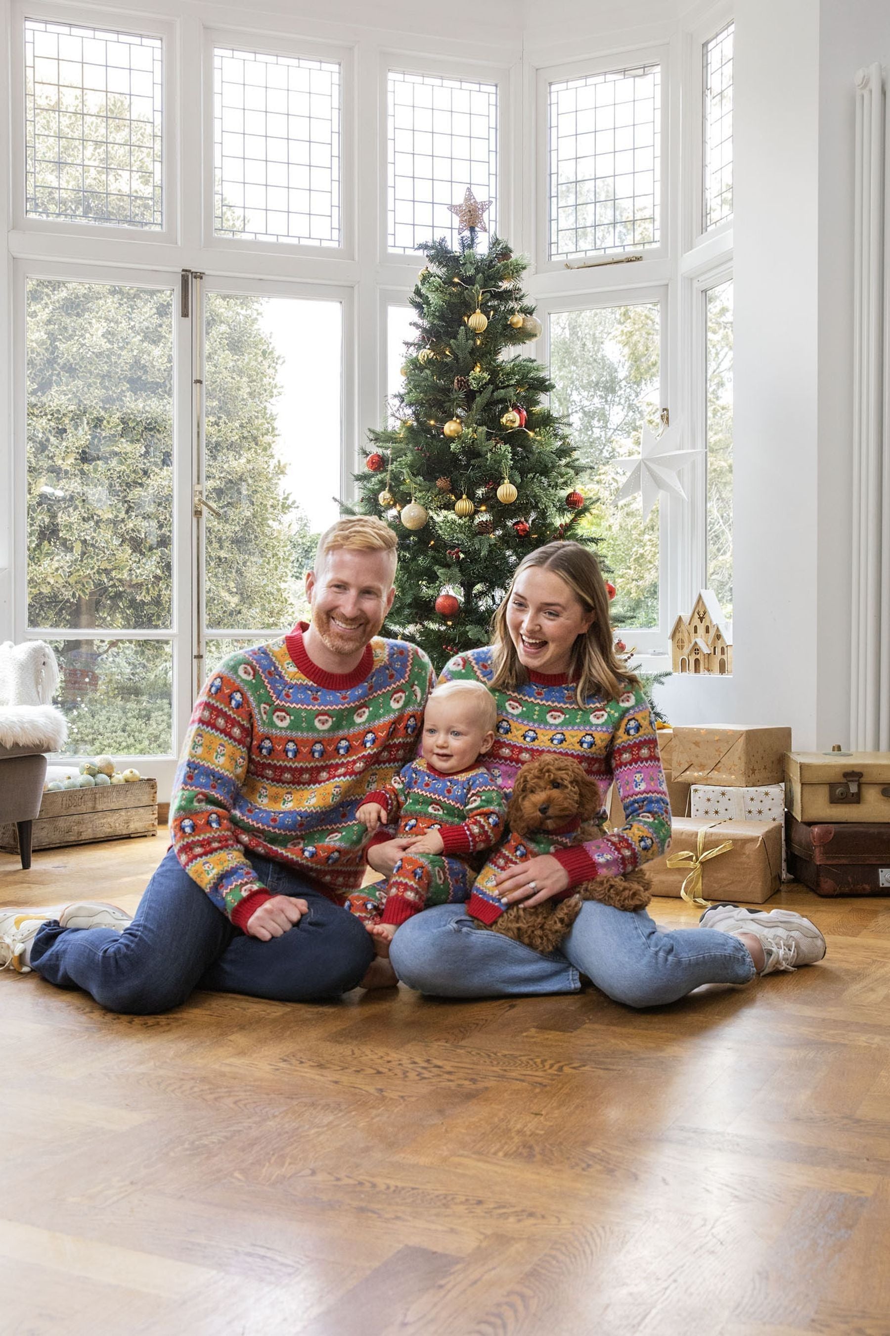 JoJo Maman Bébé Multi Womens Christmas Fair Isle Pattern Jumper