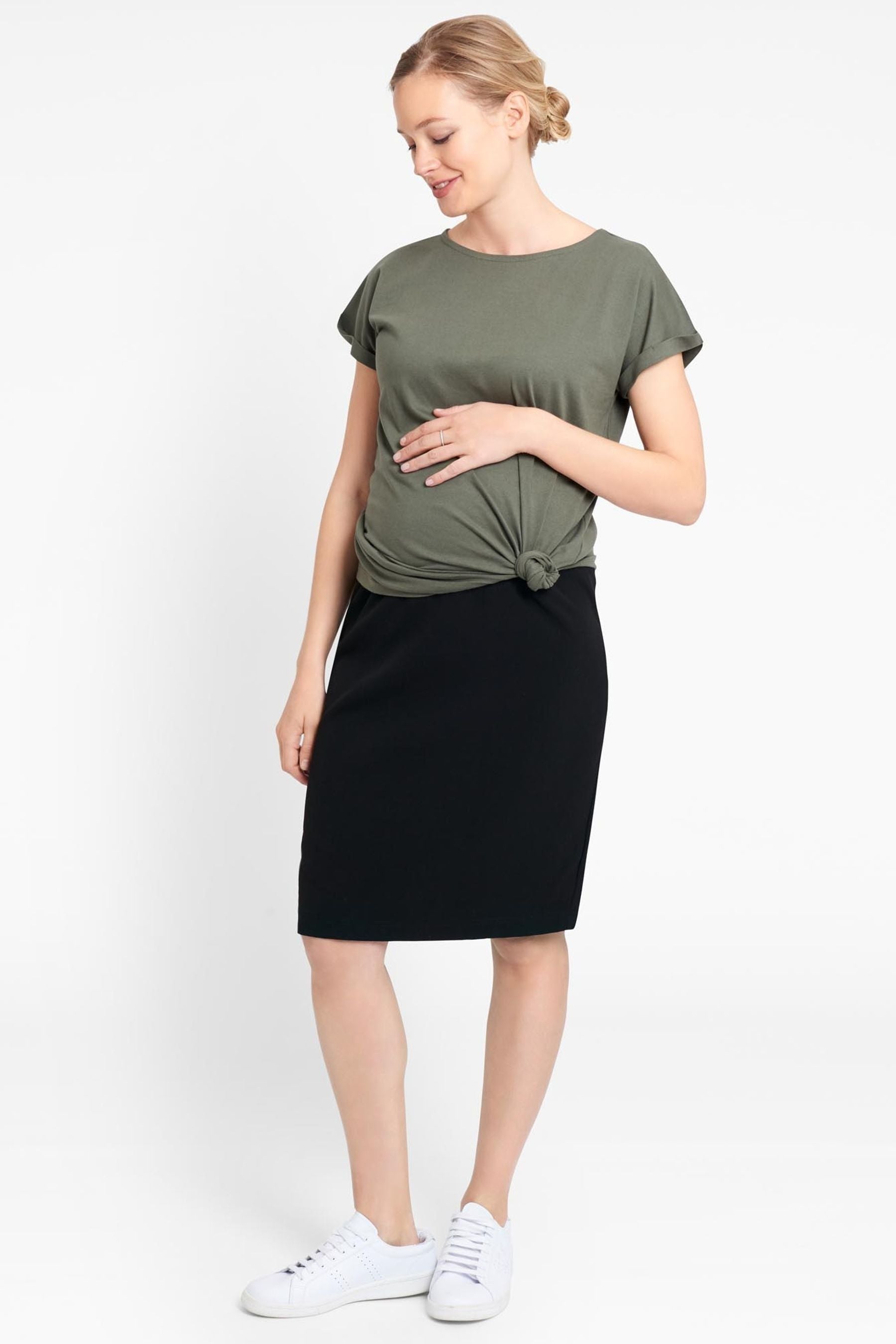 Black JoJo Maman Bébé Tailored Maternity Pencil Skirt