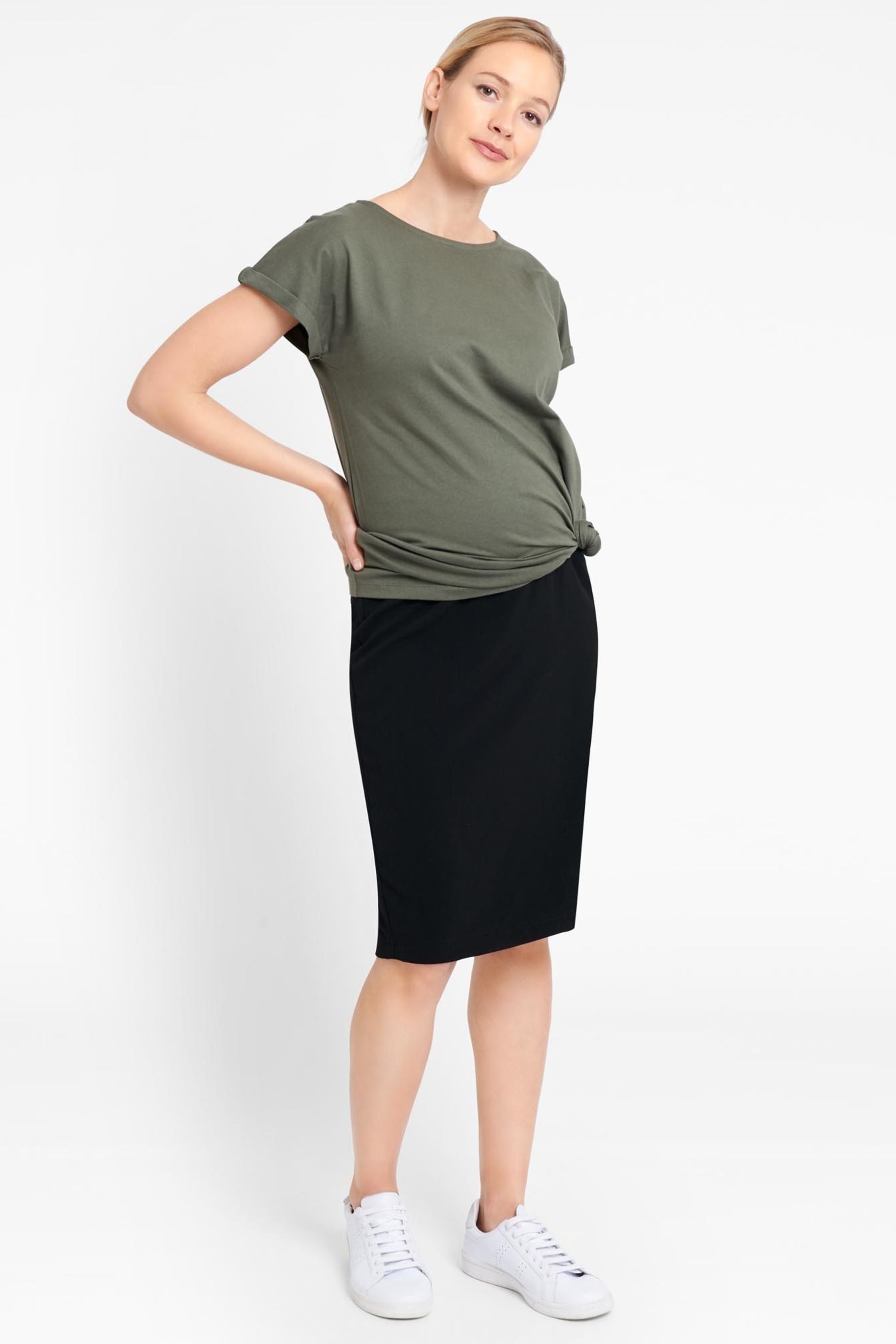 Black JoJo Maman Bébé Tailored Maternity Pencil Skirt