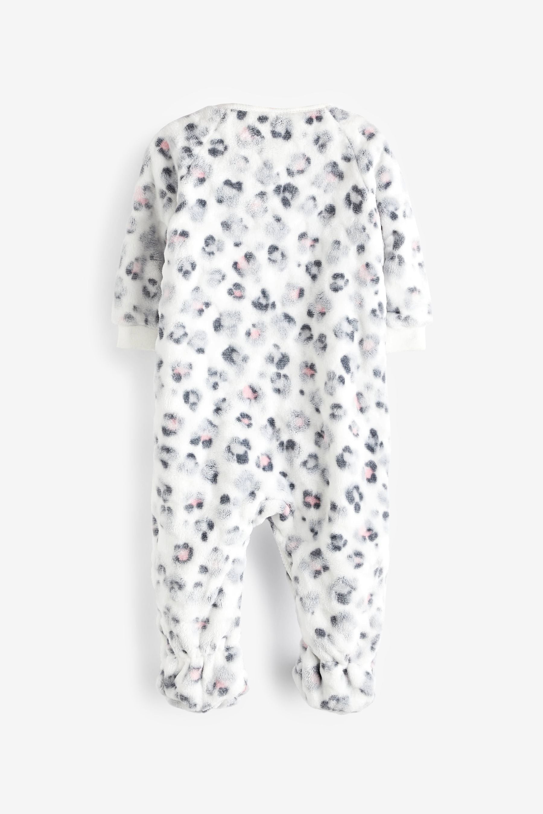 Grey Fleece Baby Sleepsuit