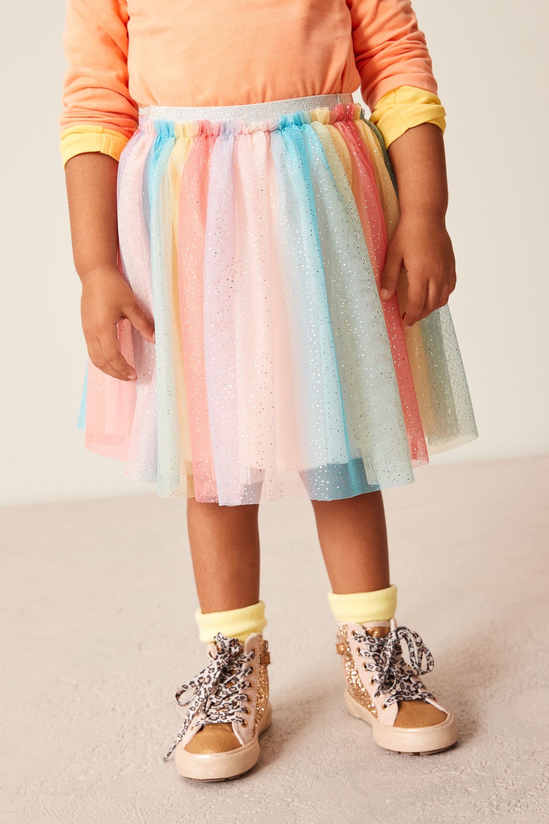 Rainbow Glitter Tutu Skirt (3mths-7yrs)