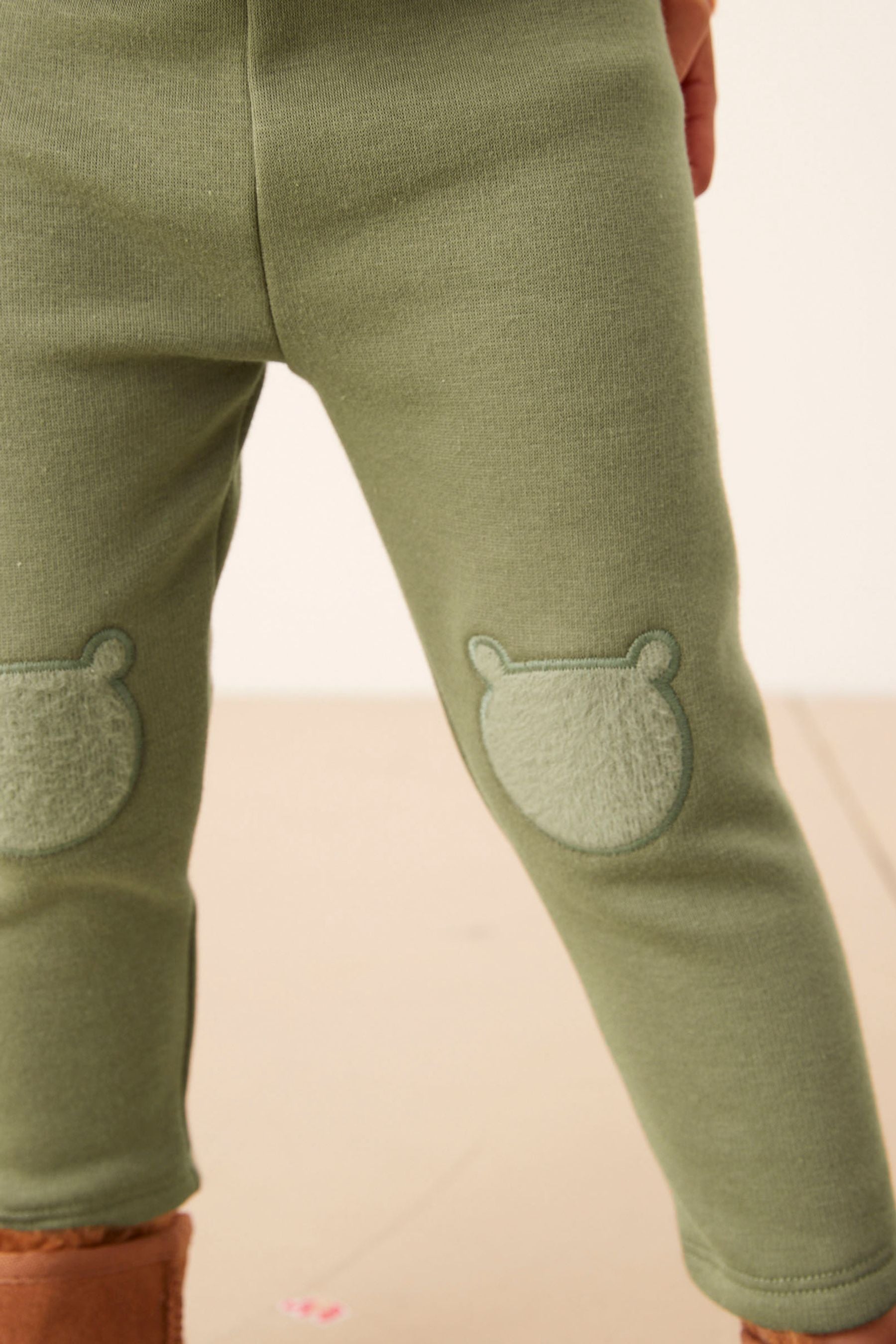 Sage Green Cosy Fleece Lined Leggings (3mths-7yrs)