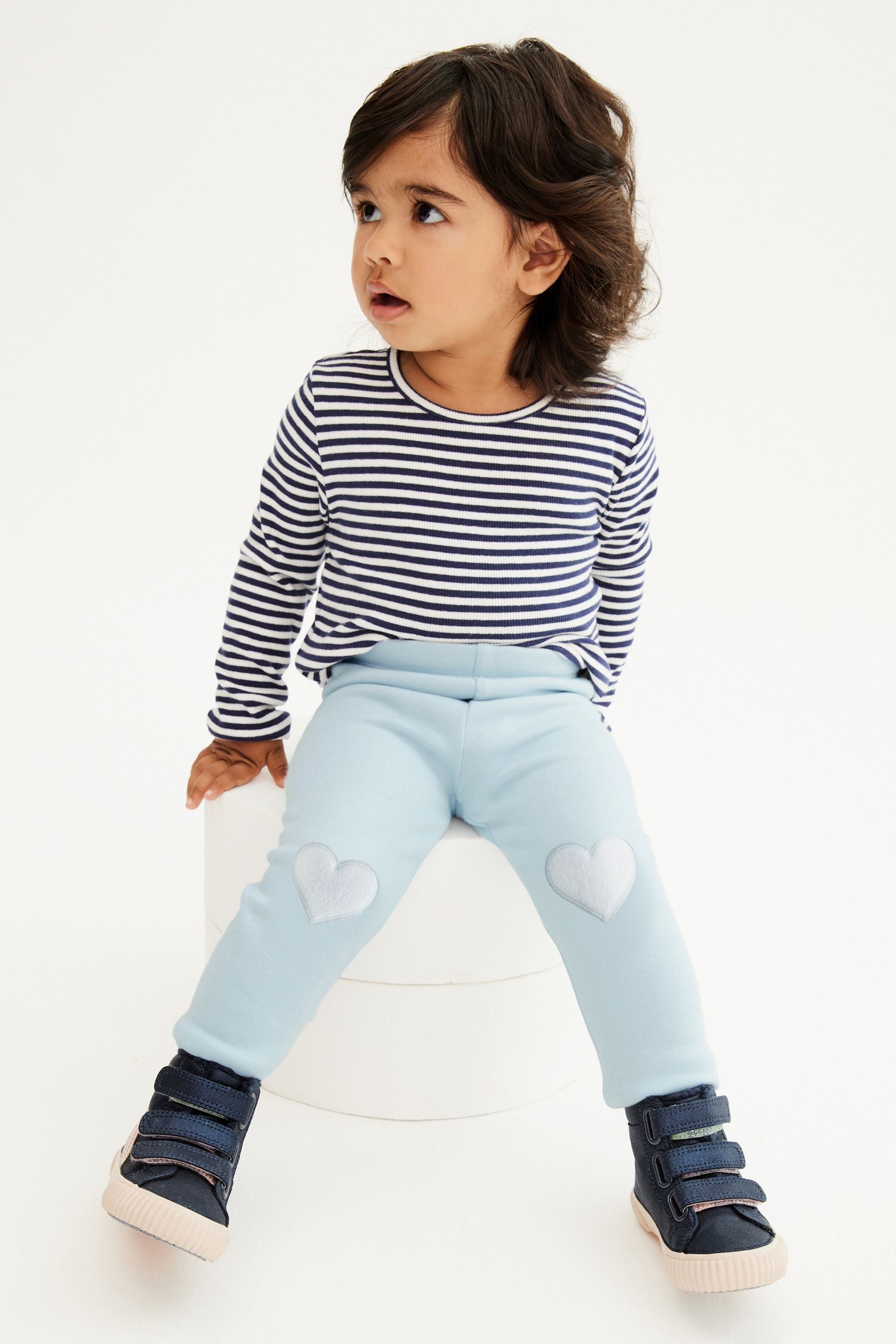 Light Blue Cosy Fleece Lined Leggings (3mths-7yrs)