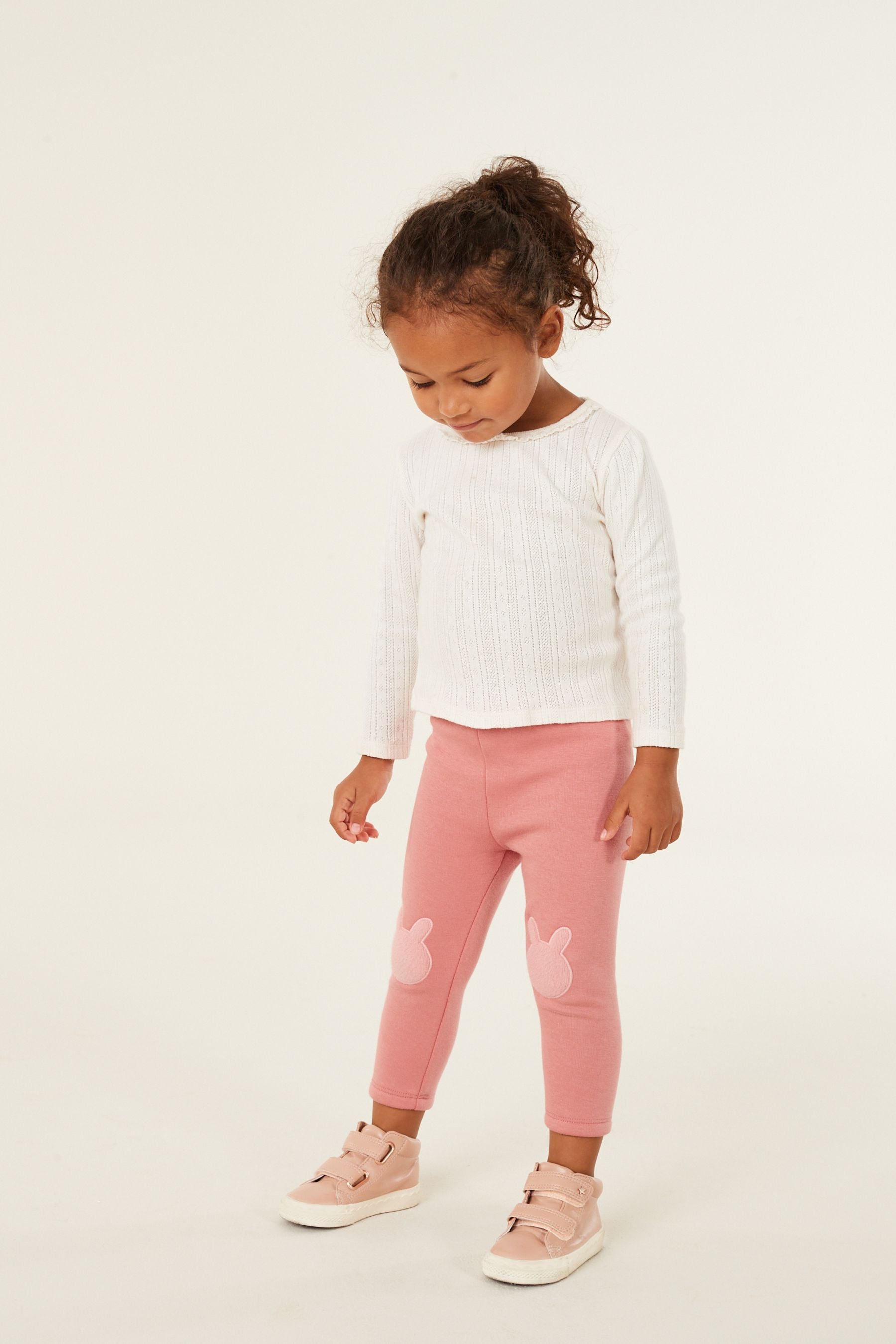 Mid Pink Cosy Fleece Lined Leggings (3mths-7yrs)