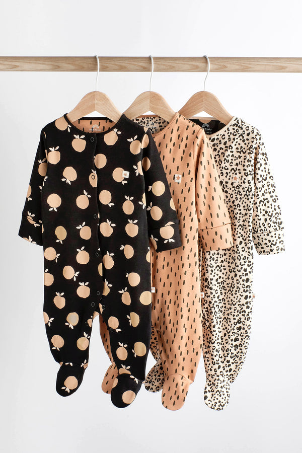 Mono Baby Sleepsuits 3 Pack (0-2yrs)