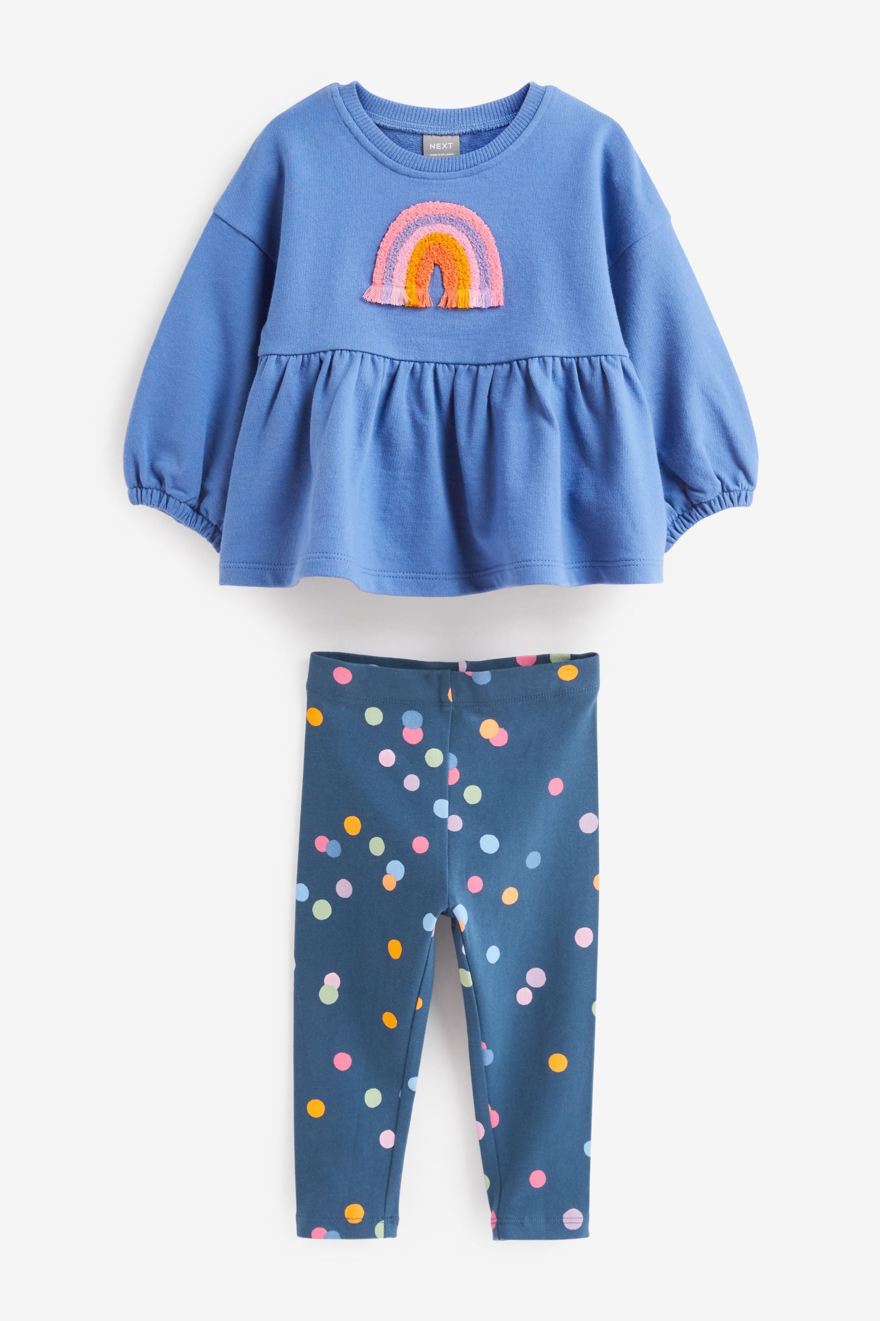 Navy Rainbow Top and Legging Set (3mths-7yrs)