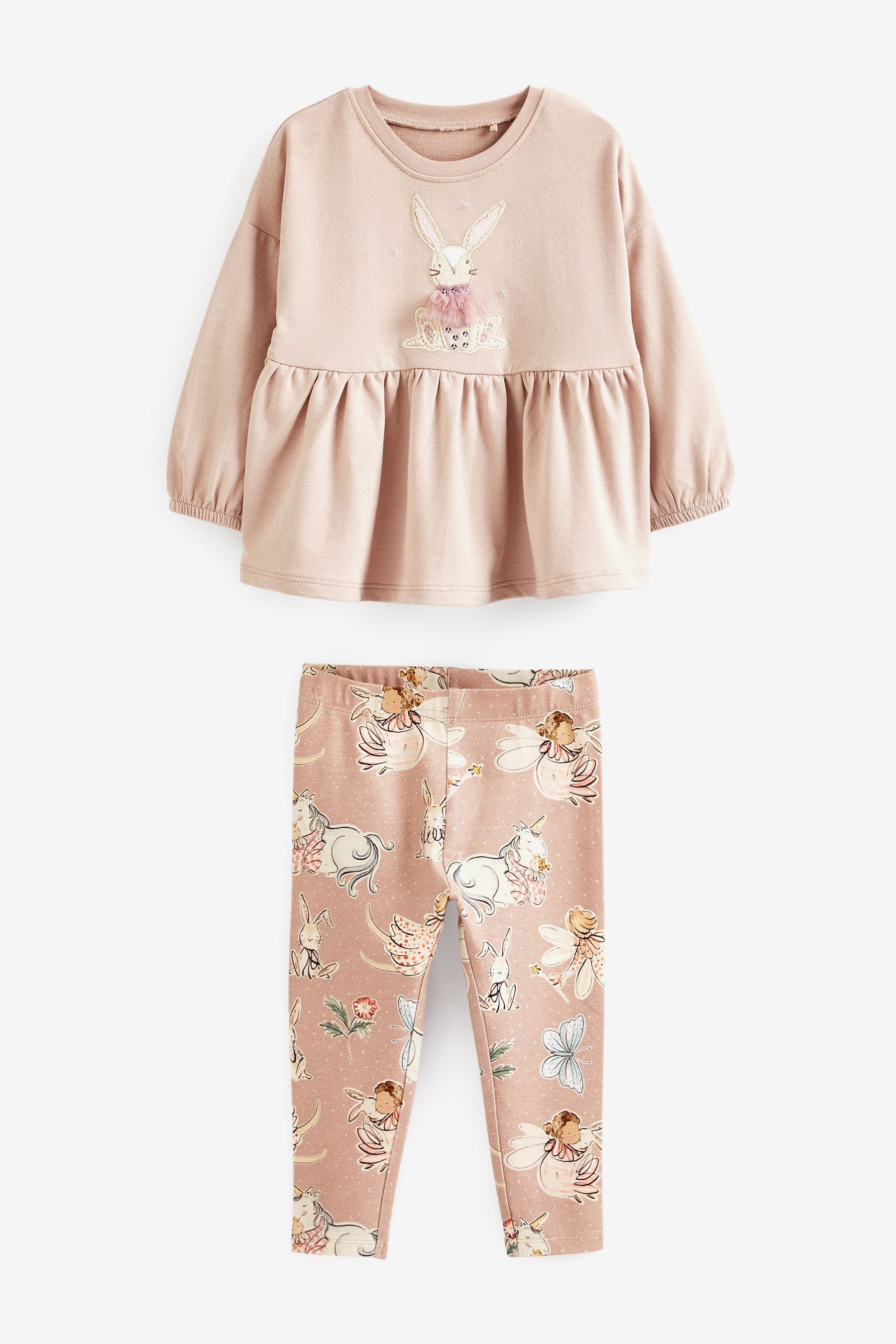 Pink Bunny Top and Legging Set (3mths-7yrs)